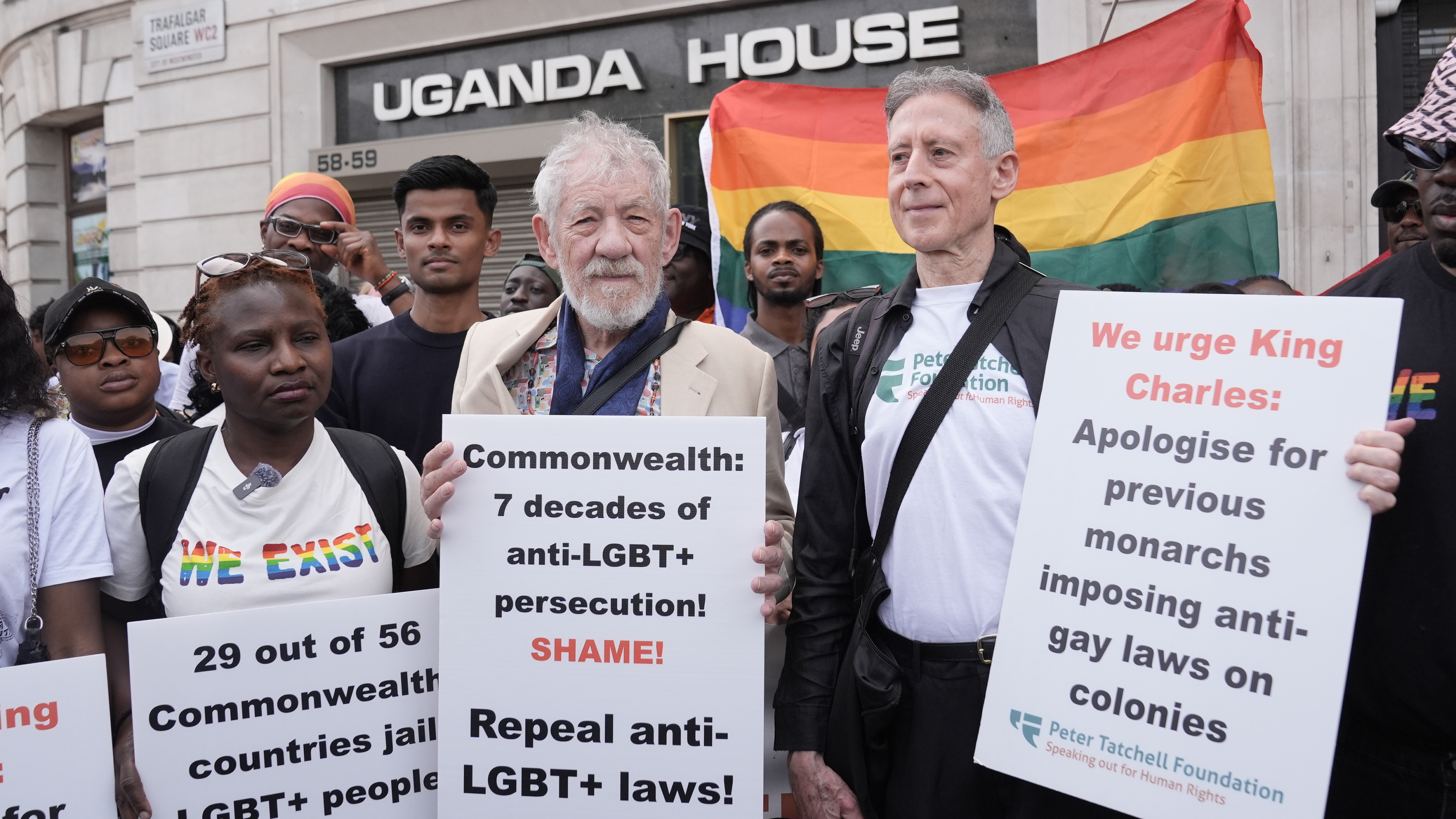 Ian McKellen joins march against ‘appalling’ LGBTQ+ laws in Commonwealth