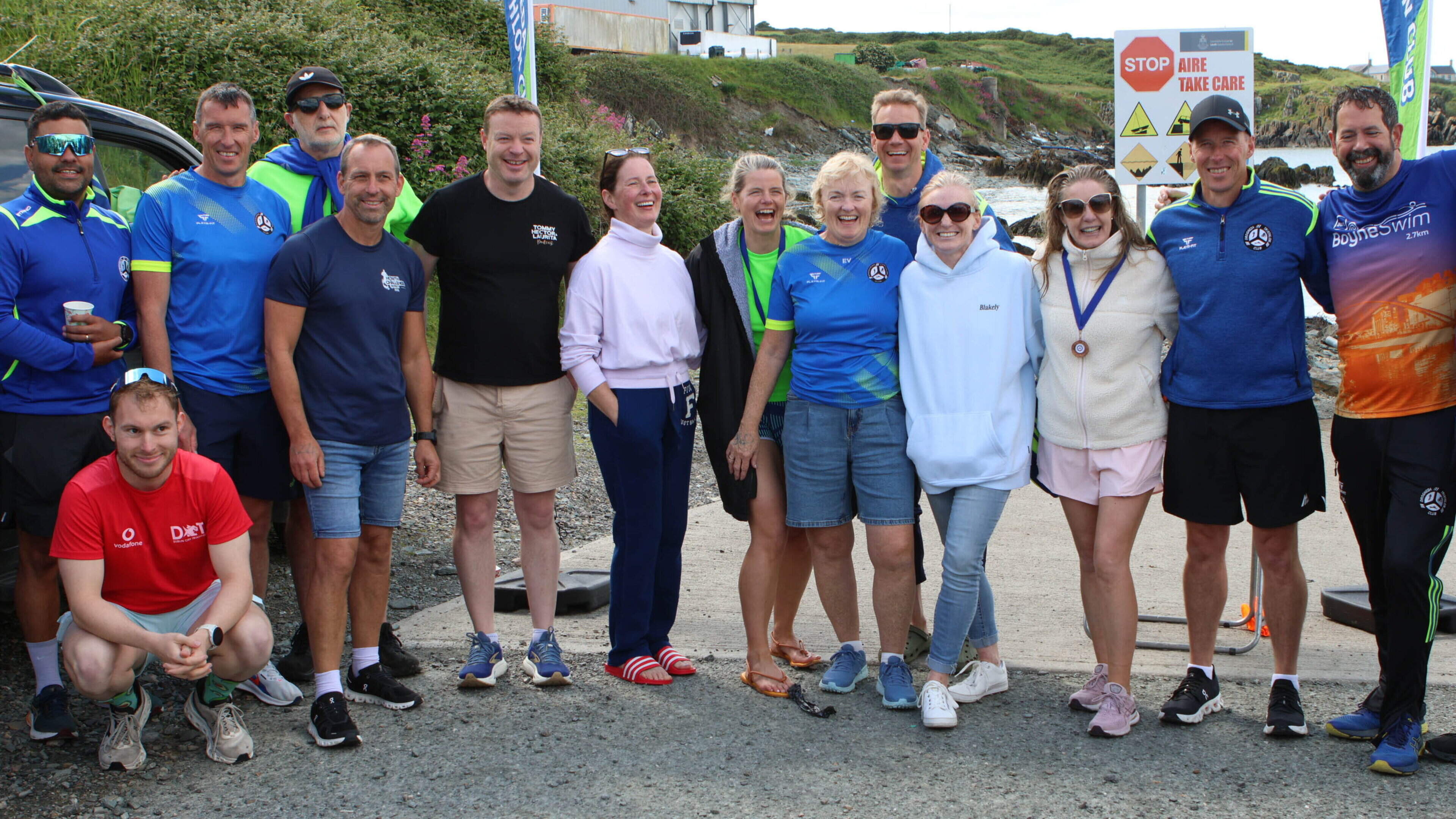 Swimmers take to the water for the ‘Round The Head Swim’ at Clogherhead