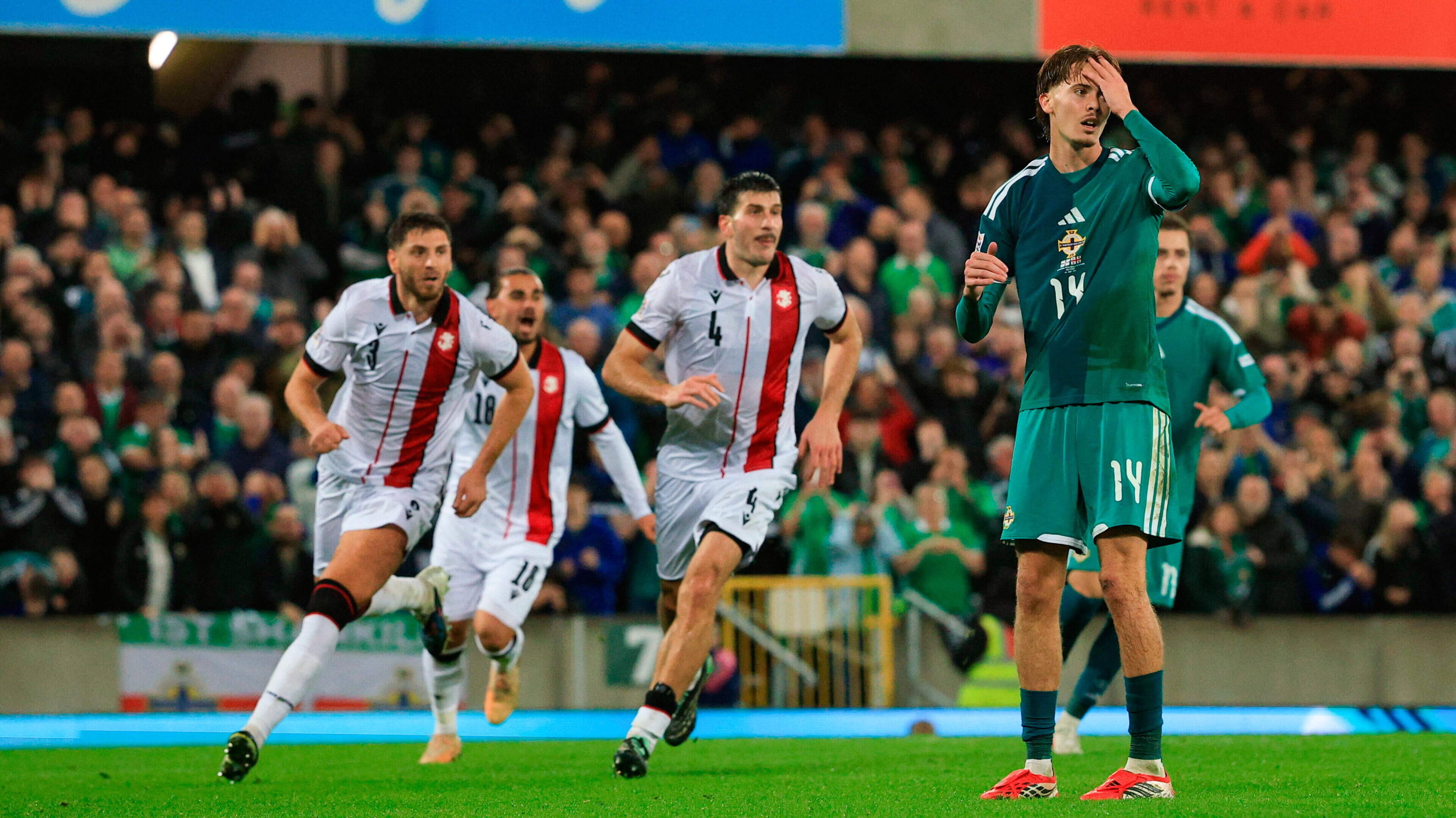 Northern Ireland held scoreless by Georgia but still top their Nations League group