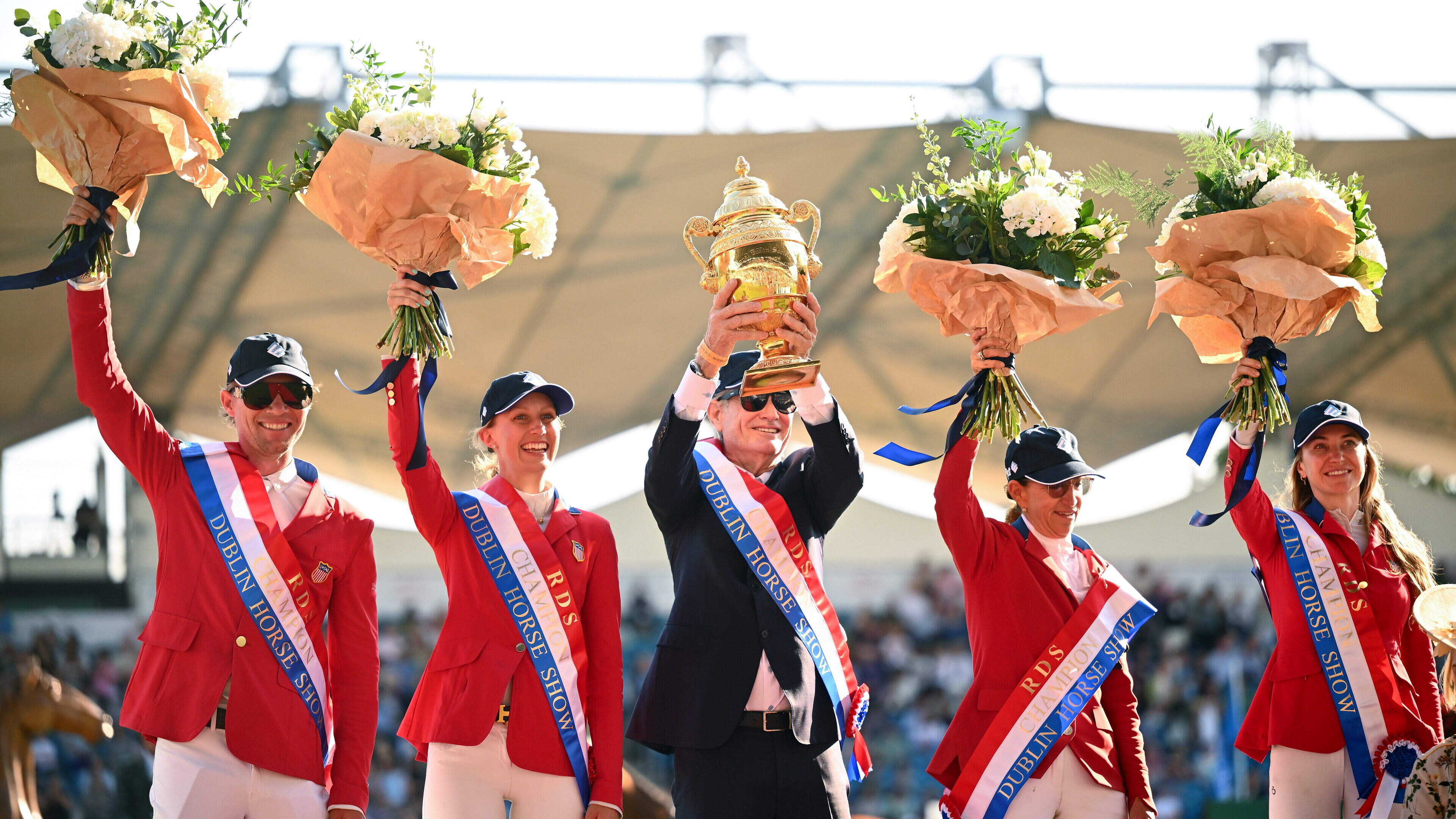 ‘You guys are amazing’: USA claim Aga Khan trophy as showjumping heroes line up to celebrate 100 years of Nations’ Cup