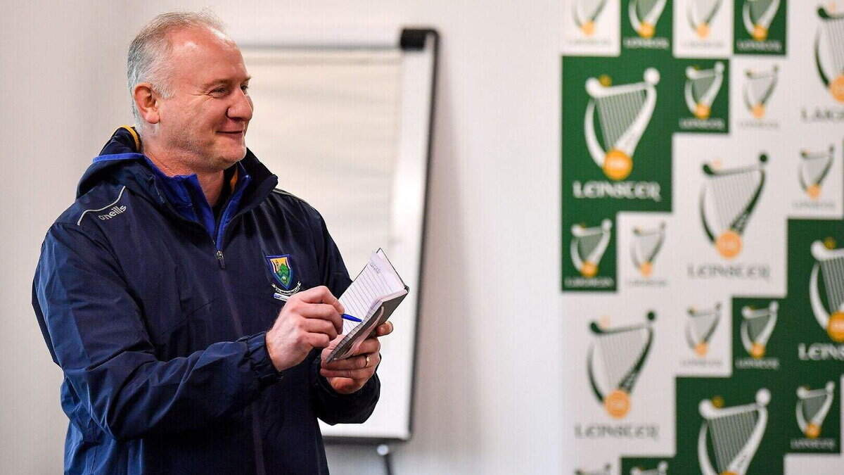 Wicklow minor manager Hugh Kenny reminds his players that better days lie ahead