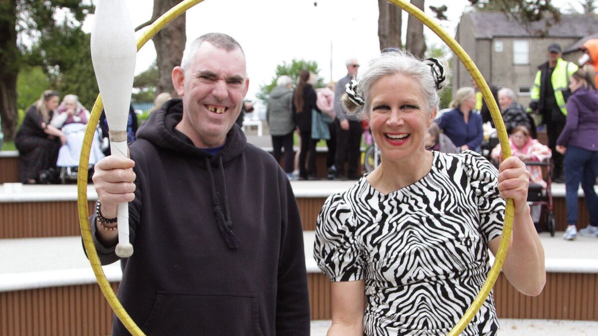 Wexford hospital residents enjoy high-energy circus performance