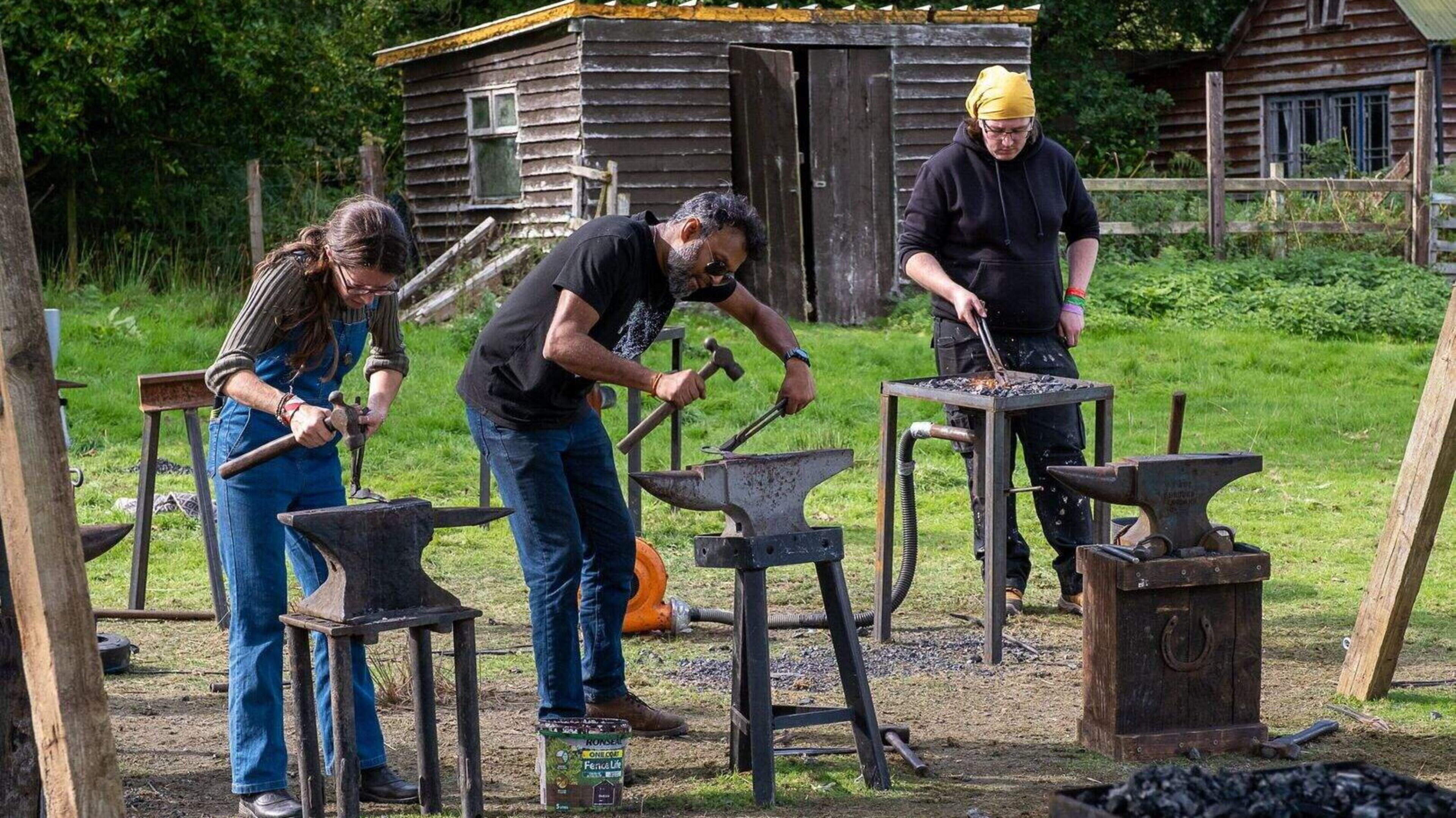 Learn to make knives, weave baskets, build stone walls, smelt iron and weld at hands-on Wicklow festival