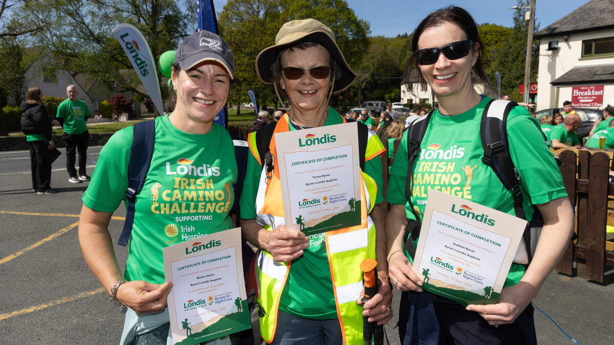 Wicklow family complete Camino challenge for night nurses