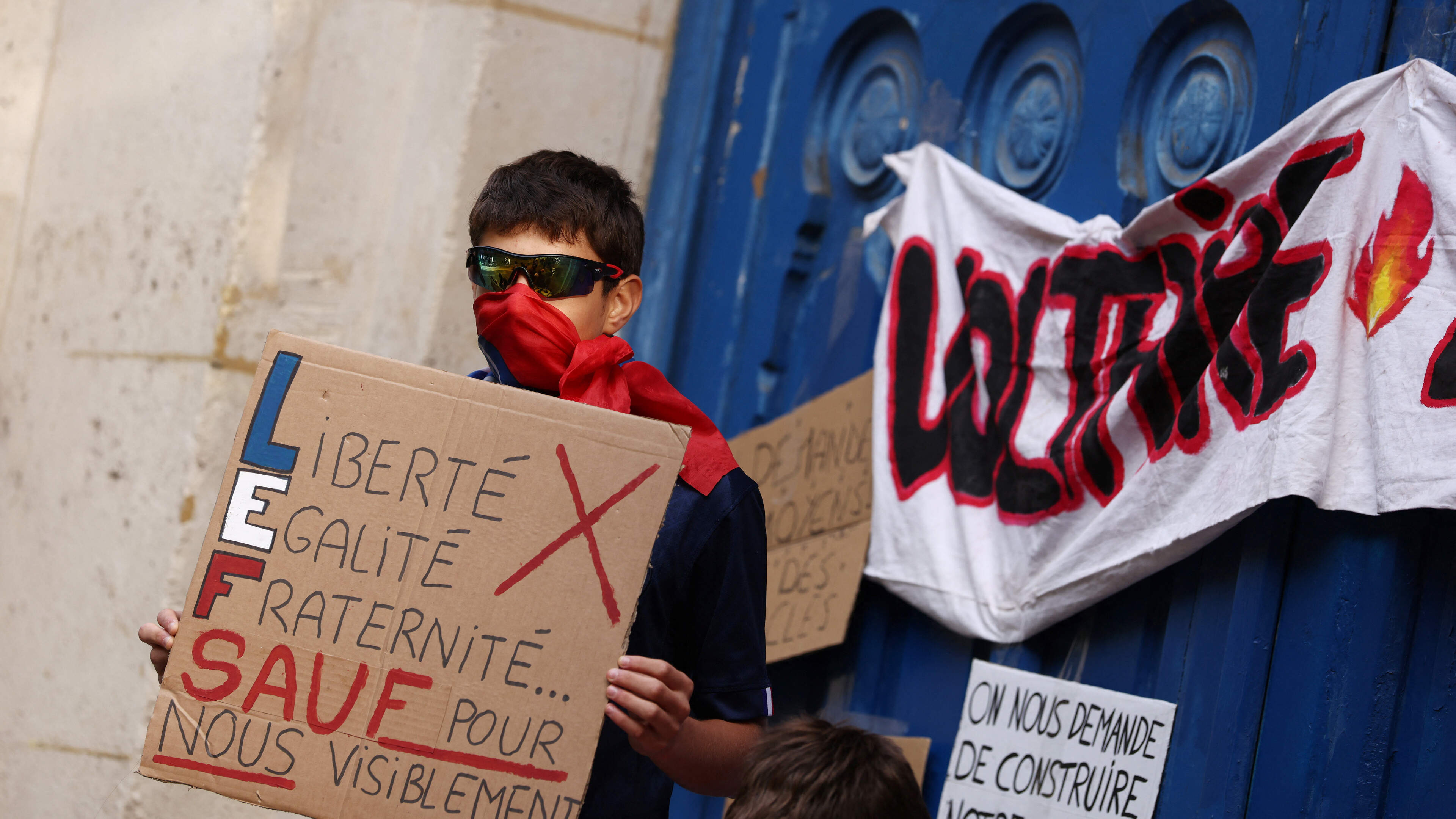 France braces for another day of school blockades and street protests