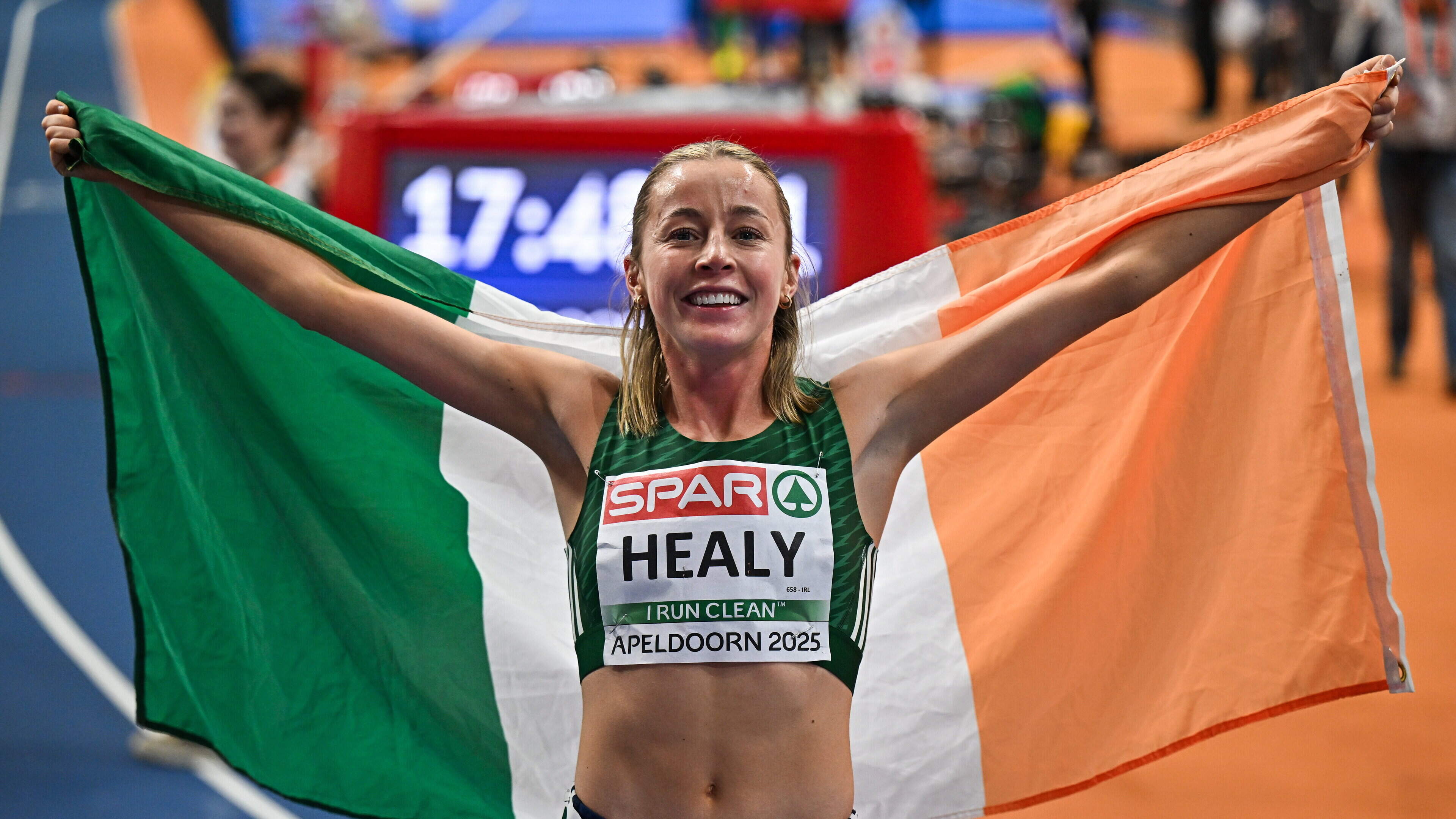 European indoor champion Sarah Healy is on a fact-finding mission on the track this summer