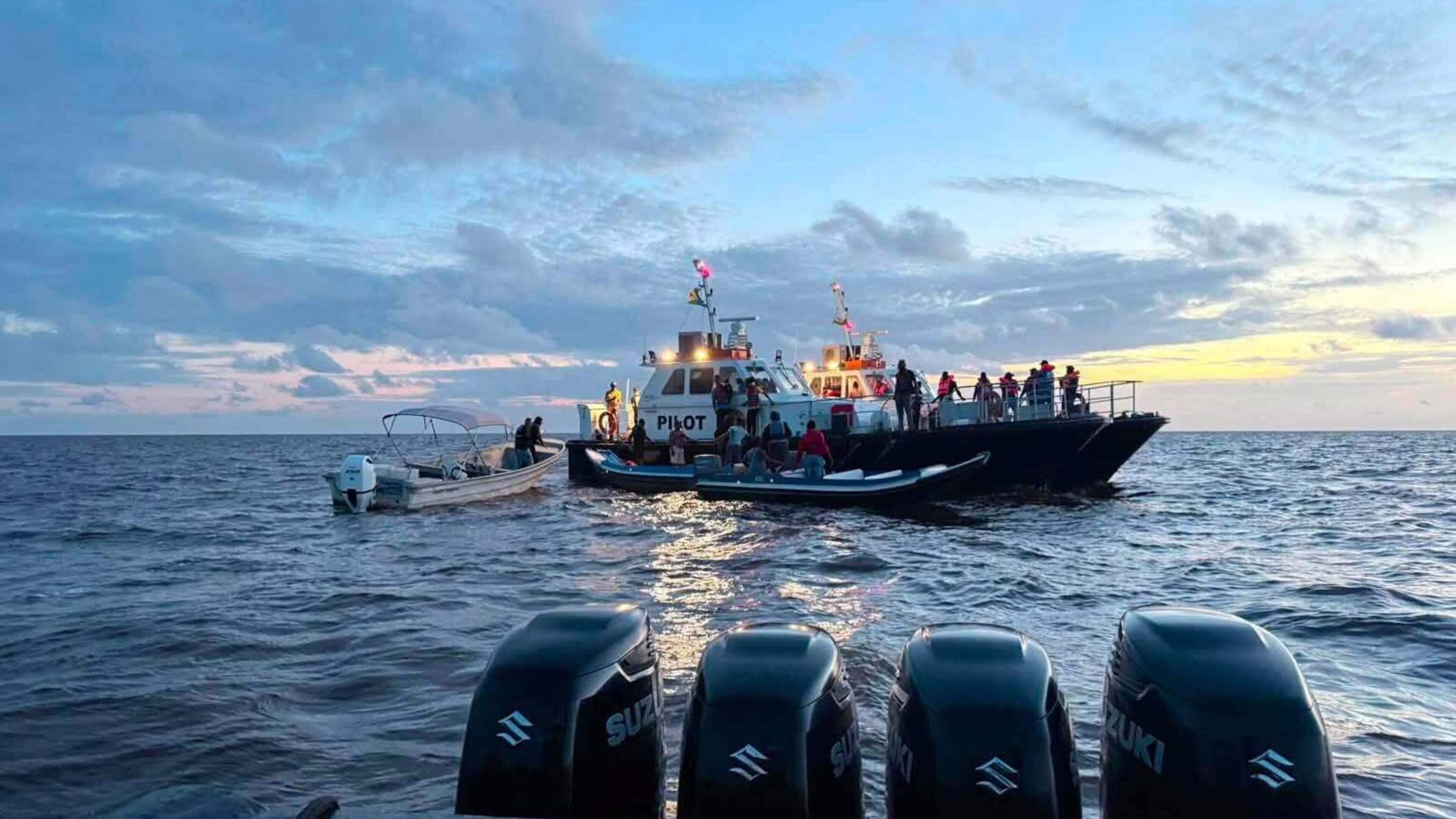 Dozens feared dead after passenger ferry sinks off coast of Guyana