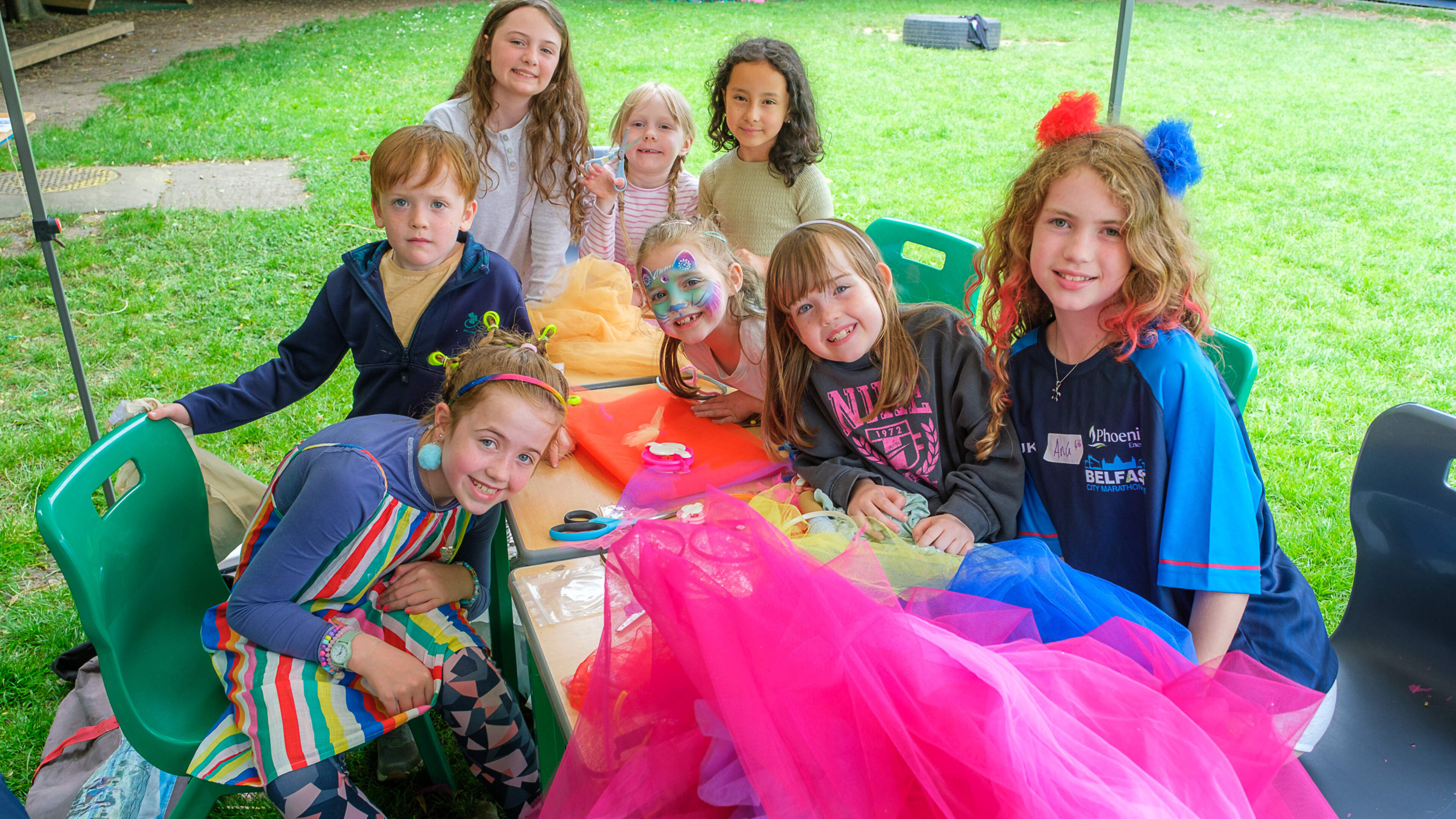Face painting, crochet, batik and clothes upcycling at Wicklow school’s annual art day