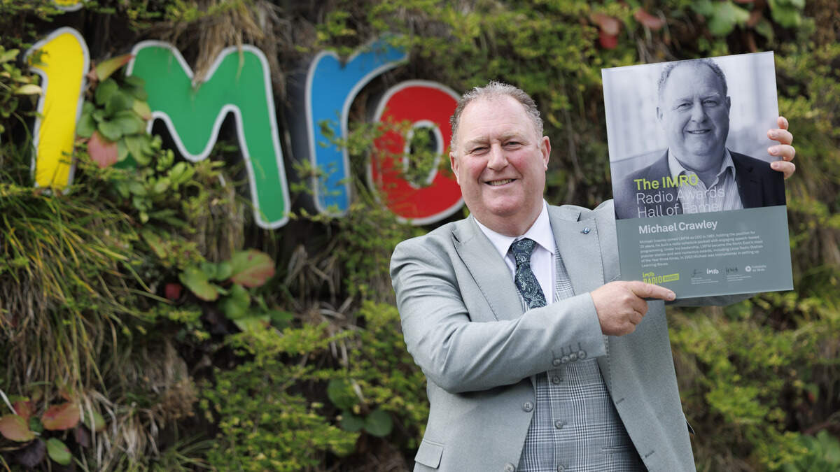 Former LMFM chief Michael Crawley inducted into IMRO Radio Awards Hall of Fame
