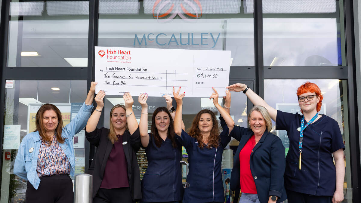 McCauley Pharmacy in Wexford comes out on top in Irish Heart Foundation fundraising drive