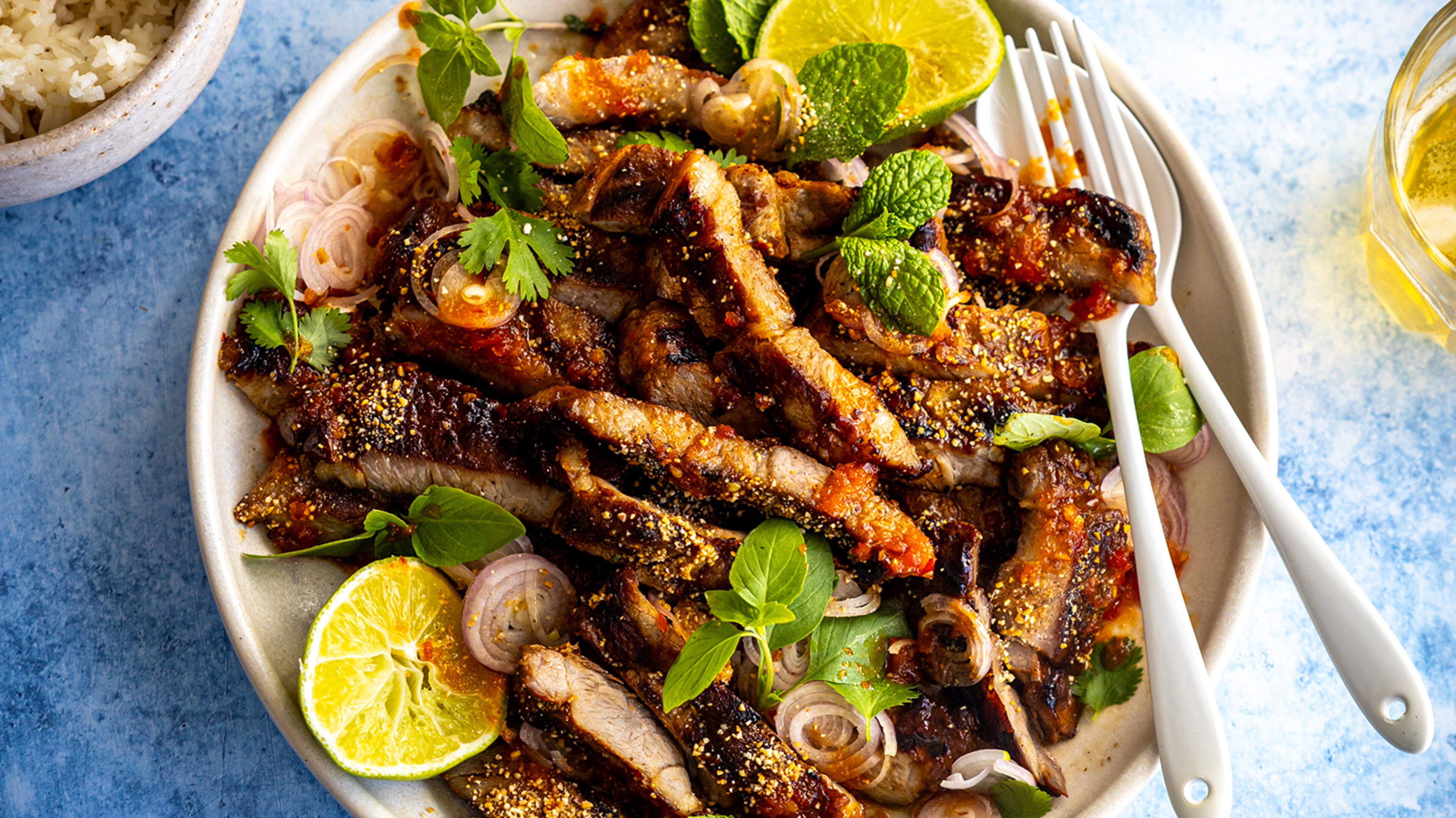 Moo Nam Tok – Griddled Thai Pork Salad