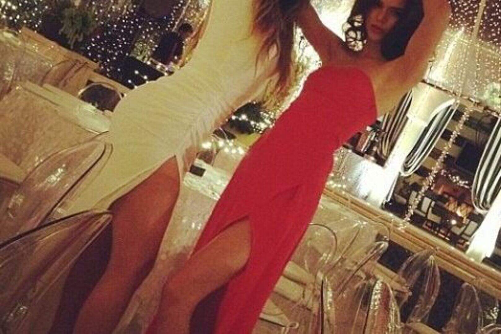khloe kardashian red christmas dress Khlo Kardashian Posts Rare Pics with Her Baby Boy & Daughter True