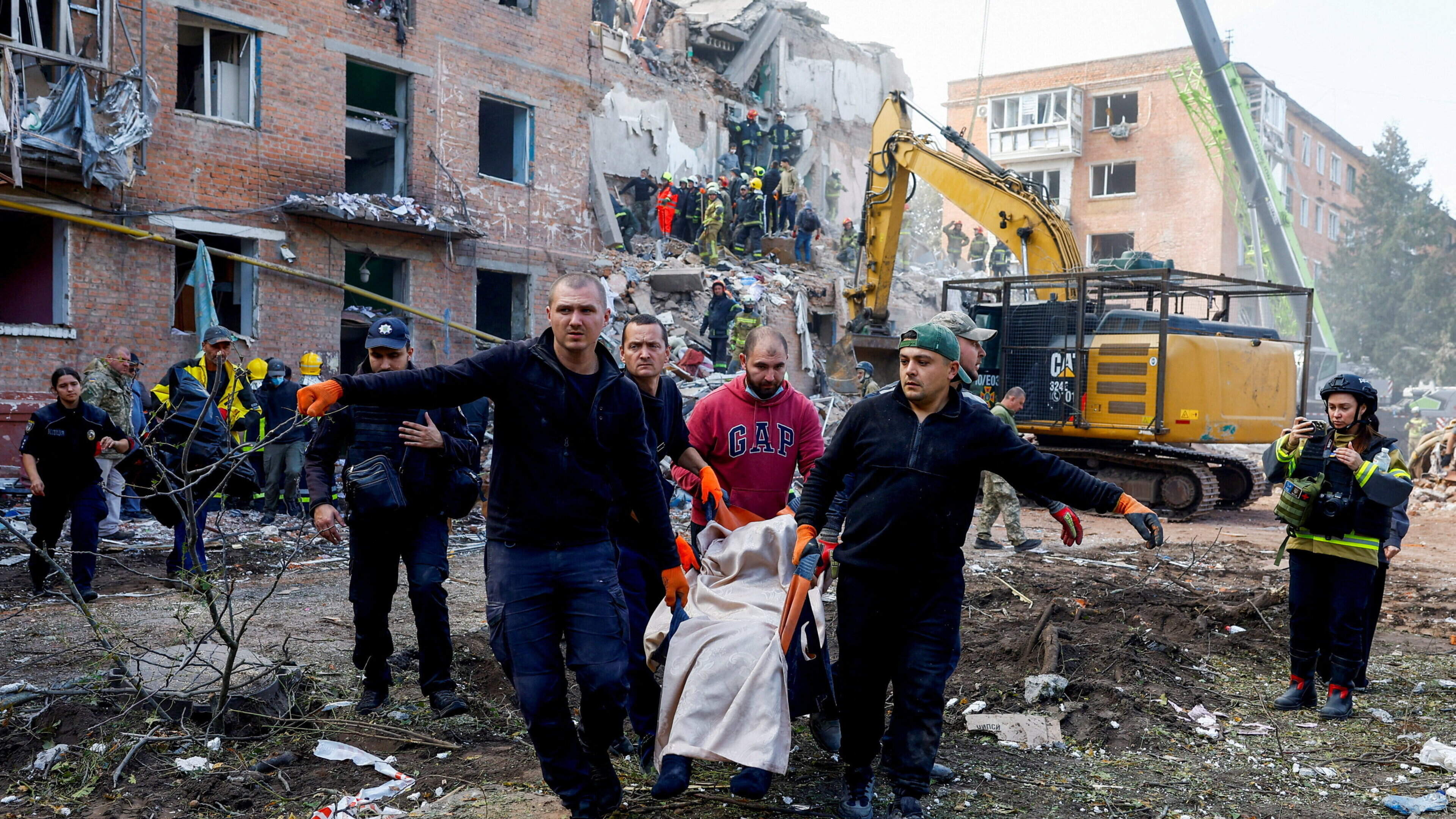 At least 24 die as Russia pounds Kyiv ‘as birthday gift for Putin’