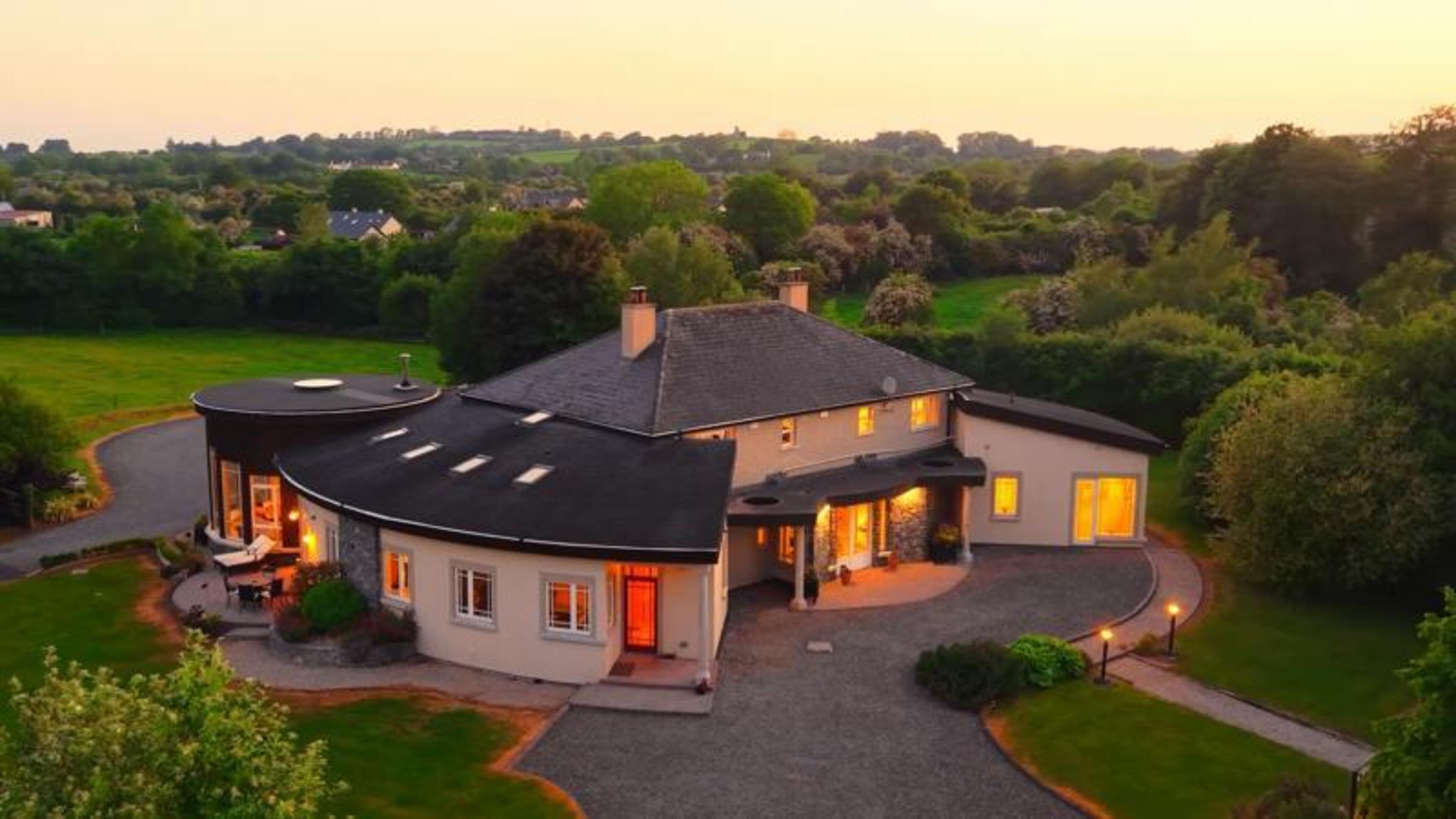 Step inside striking €2.5m Kildare home inspired by a 7th-century round tower