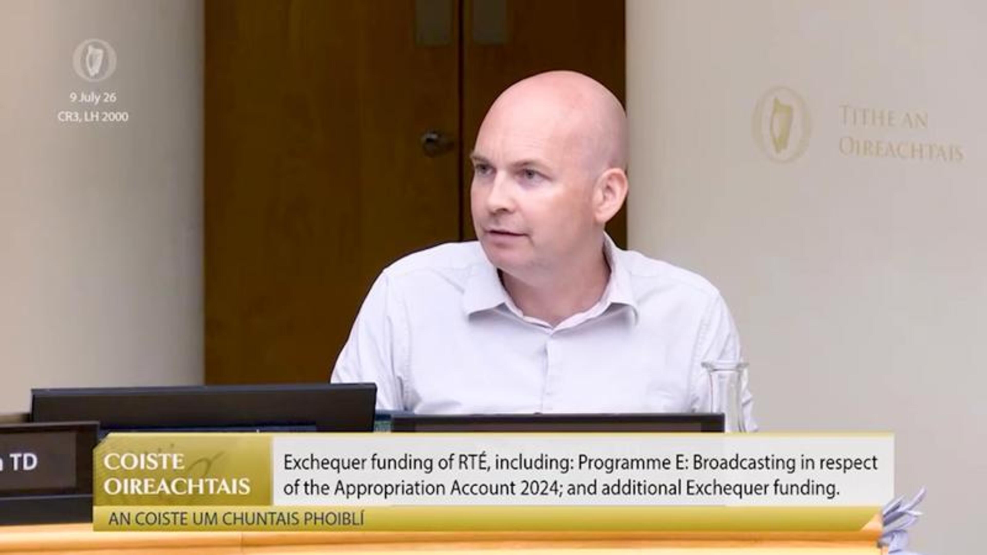 RTÉ director general says licence fee shortfall may require €65m–€70m bailout in 2028