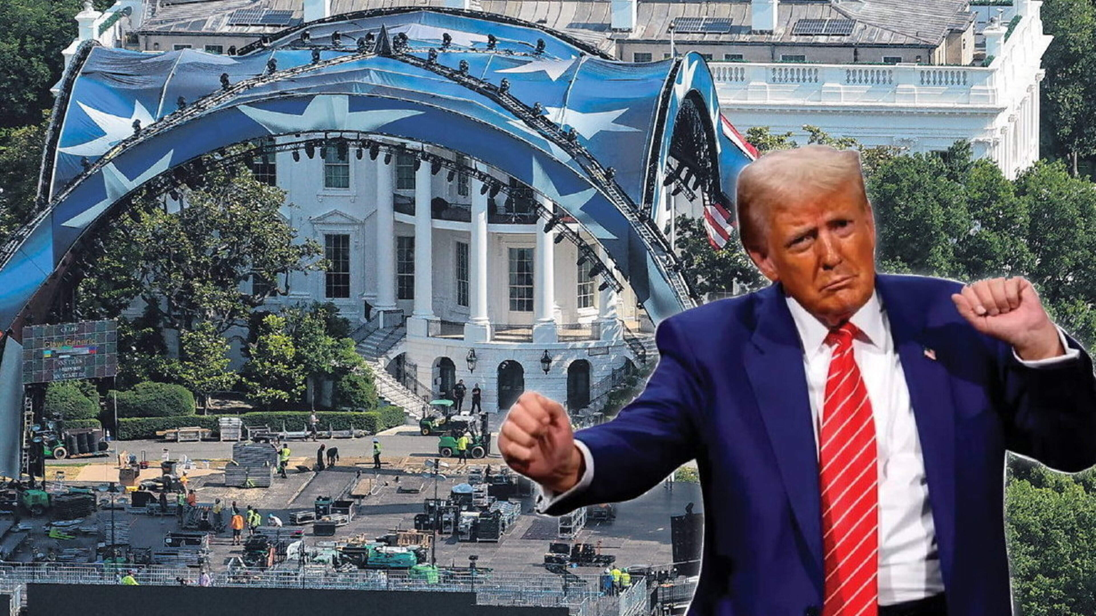 Caitríona Perry: Stars, stripes and smackdowns: Trump’s big birthday plans prove divisive 