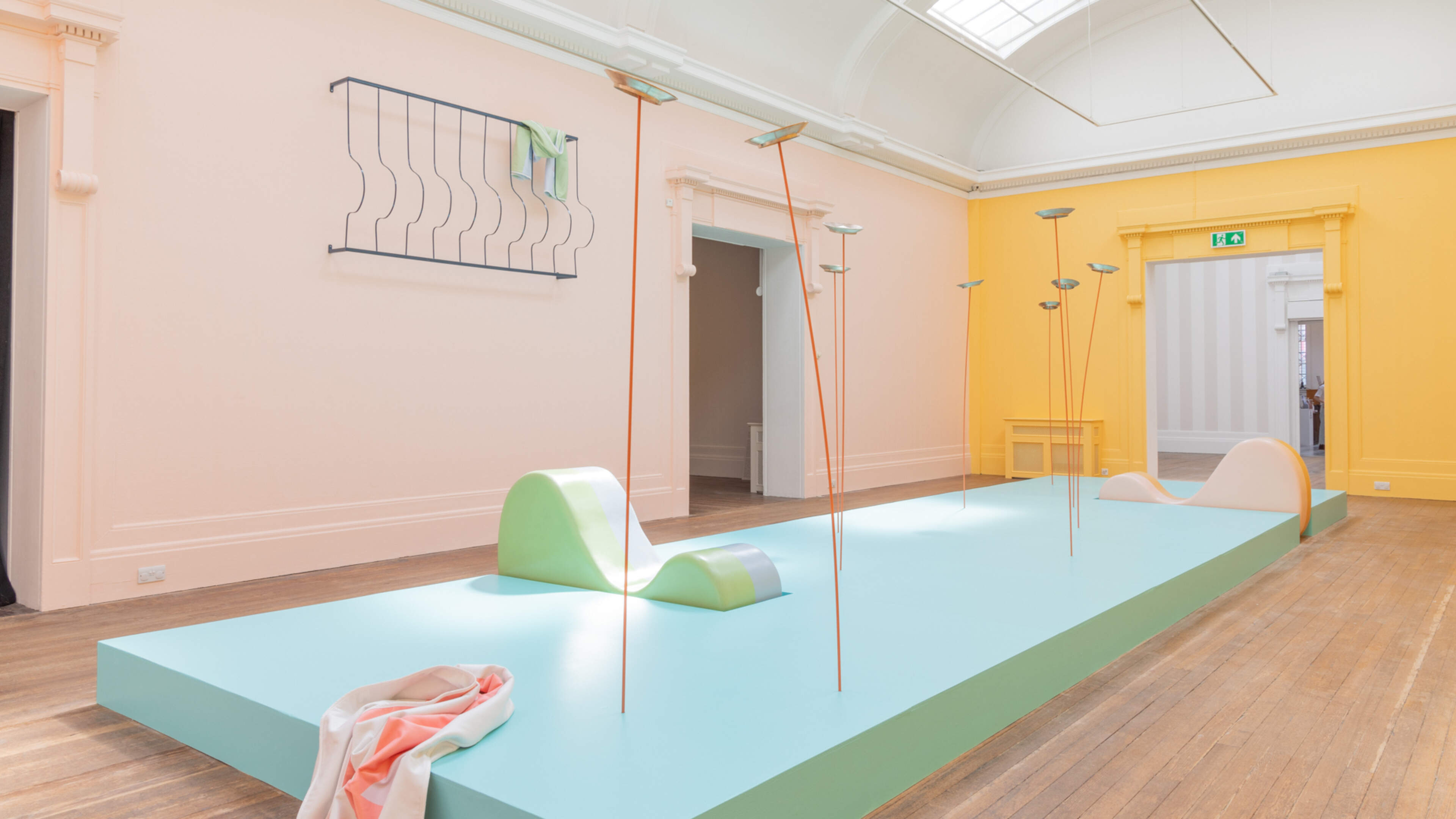 Powder-coated steel lagoon and ‘tantric love seats’ anchor Garth Gratrix’s immersive Wicklow exhibition