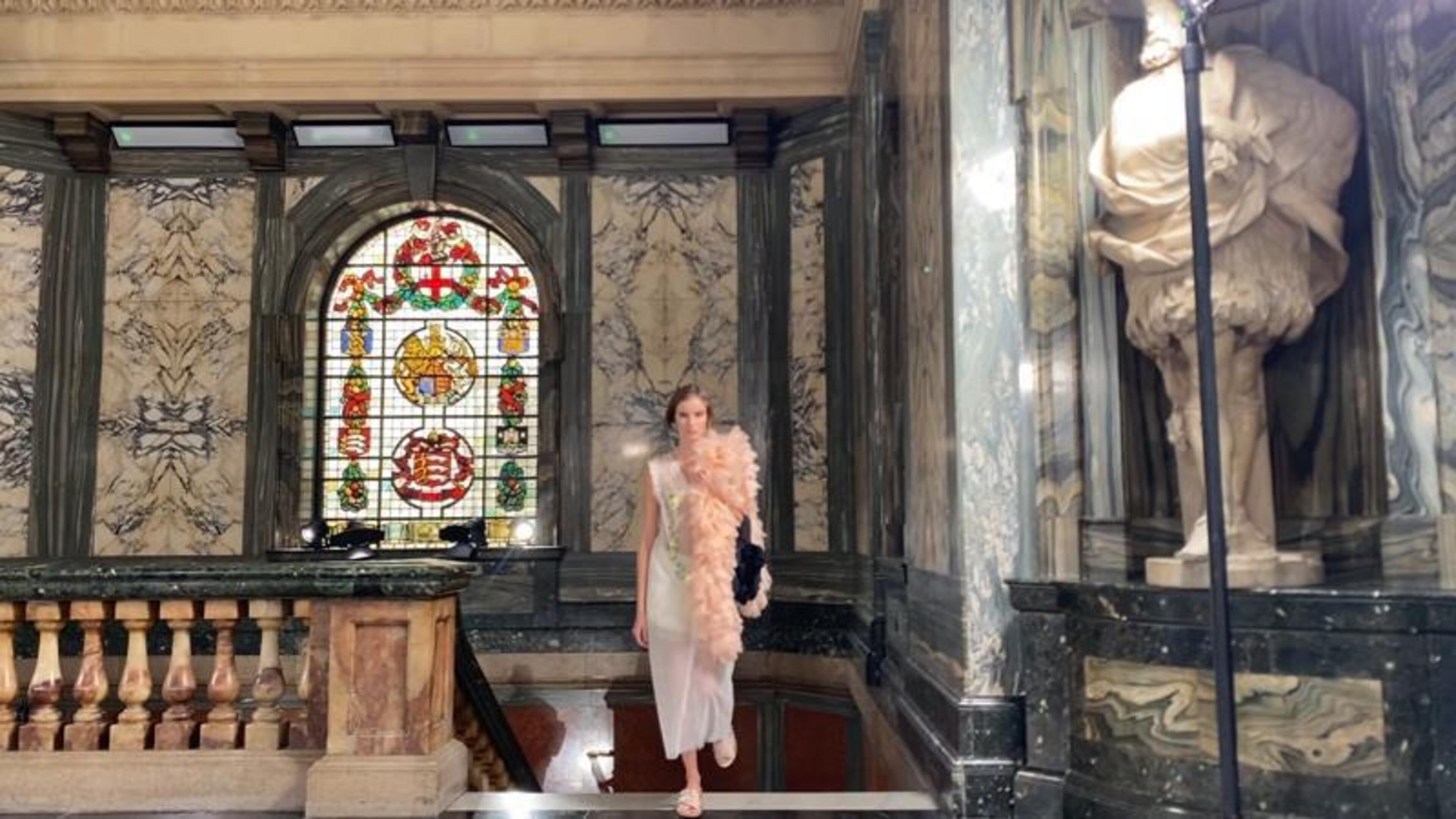 Simone Rocha turns London’s Old Bailey into runway inspired by Caravaggio masterpiece