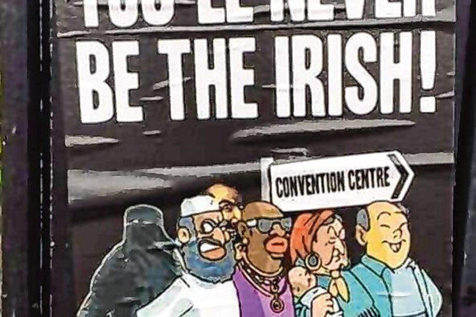 Anger over racist stickers near site where citizenship is granted ...