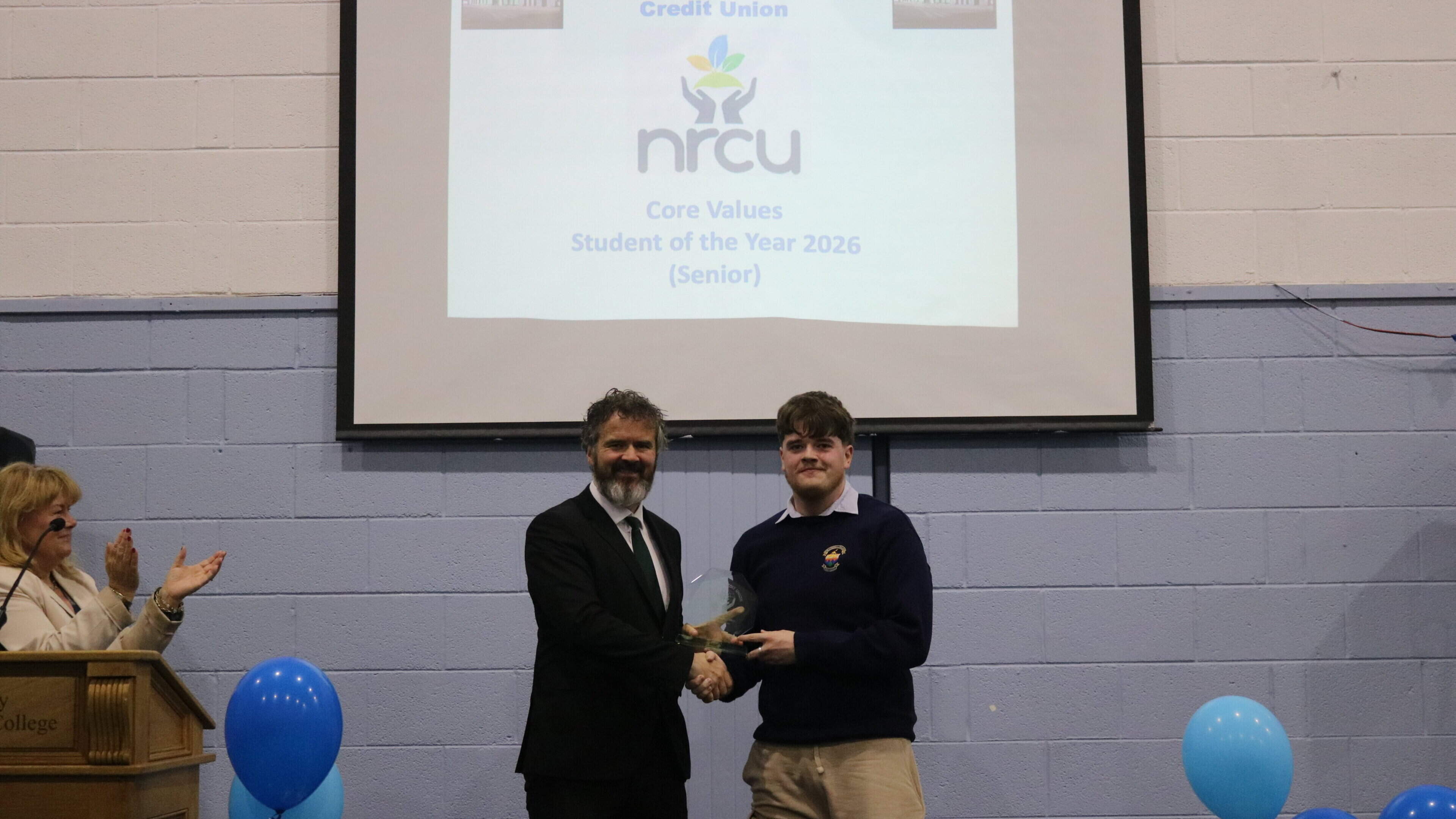 Wexford student recognised for keeping up attendance despite