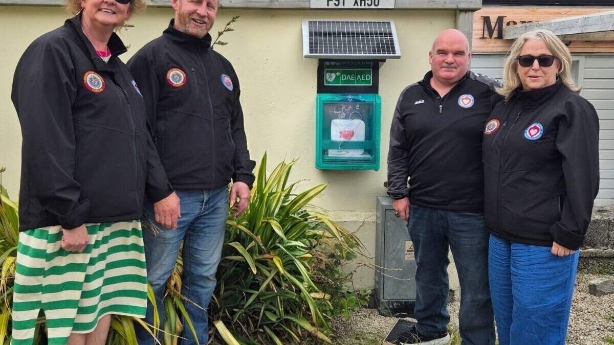 Strandhill responders' new defibrillator located on the Coolera Peninsula in Sligo