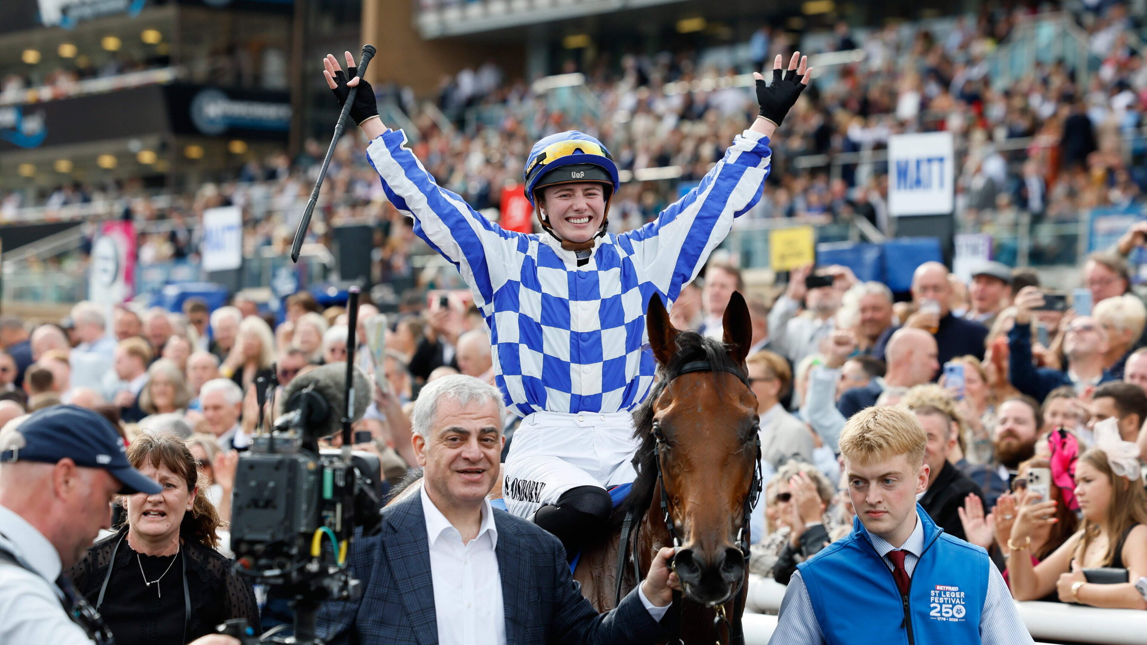 ‘A fantastic result for racing’ – Rachael Blackmore salutes Saffie Osborne after historic St Leger win