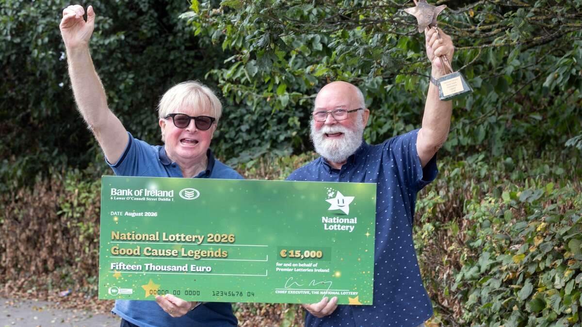 Kildare's community spirit shines as Naas Men's Shed named National Lottery Good Cause Legend