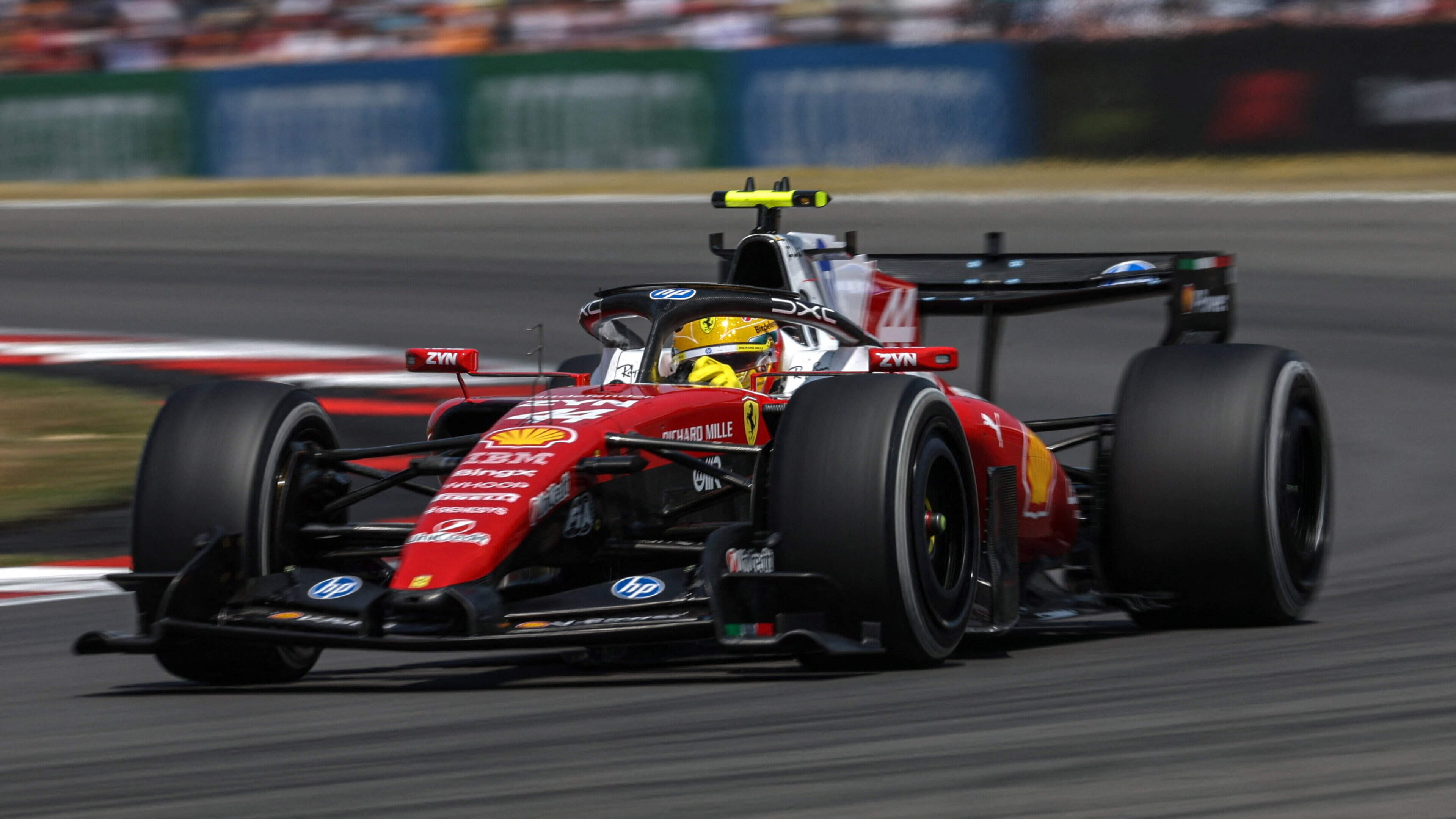 Lewis Hamilton sets the pace in practice at British Grand Prix