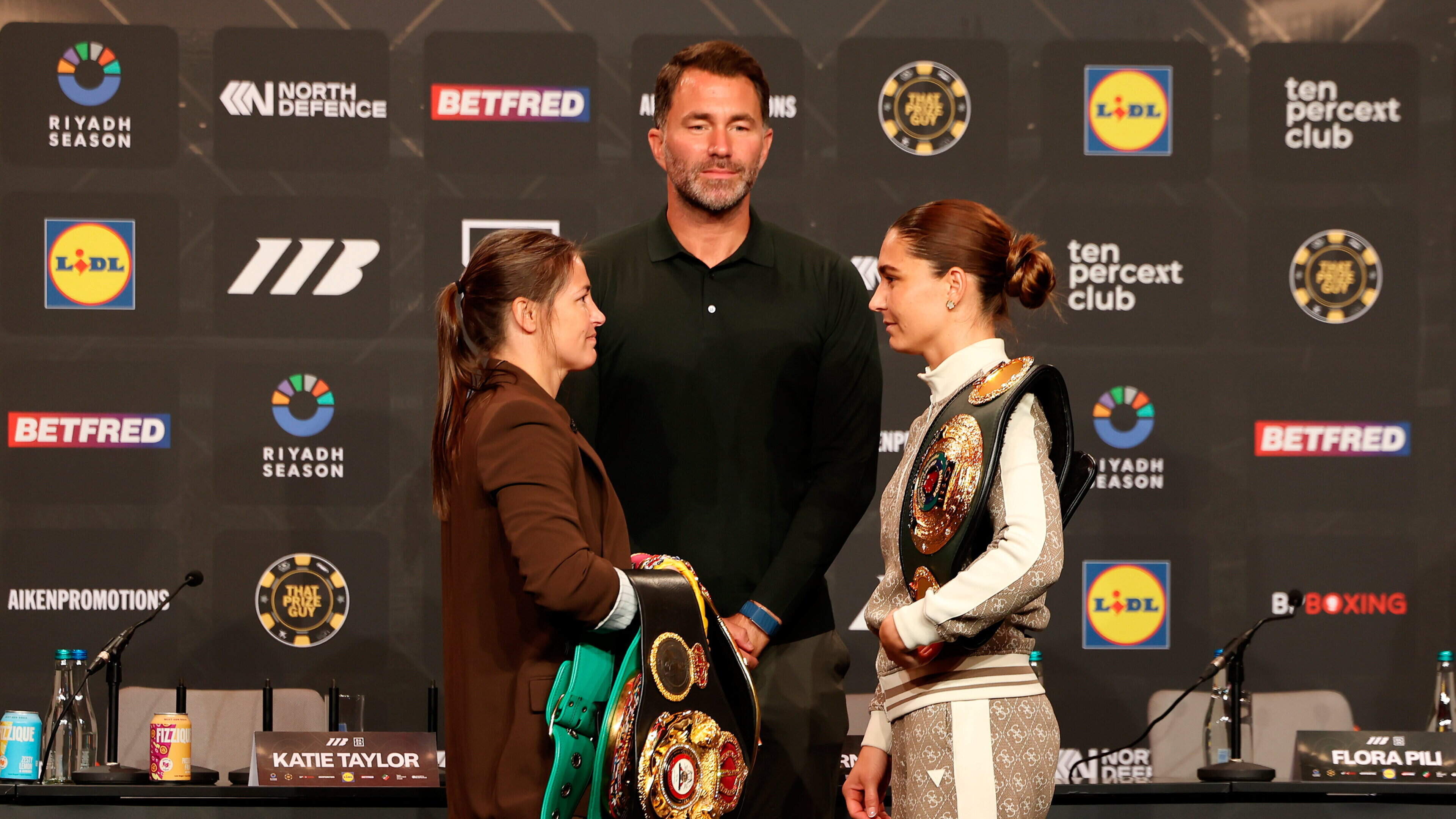 ‘We did it’ – Katie Taylor and mum Bridget share knowing glances as her fairytale farewell fight at Croke Park is finally set in stone
