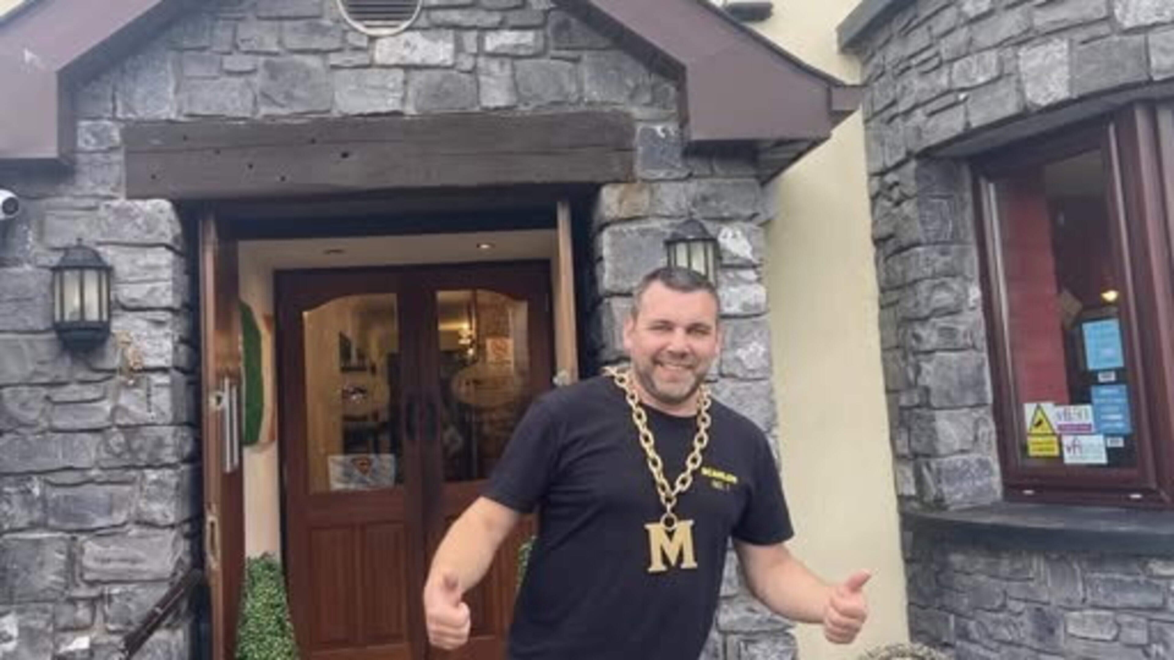 Sligo man Paul Scanlon elected Mayor of Ransboro after community fundraiser to raise funds for astro-turf 
