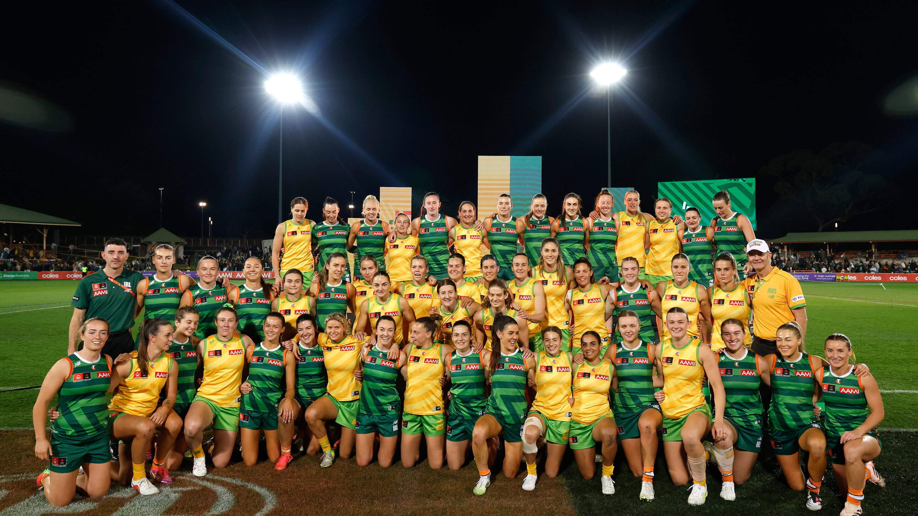 Australia far too strong for Ireland in historic AFLW international