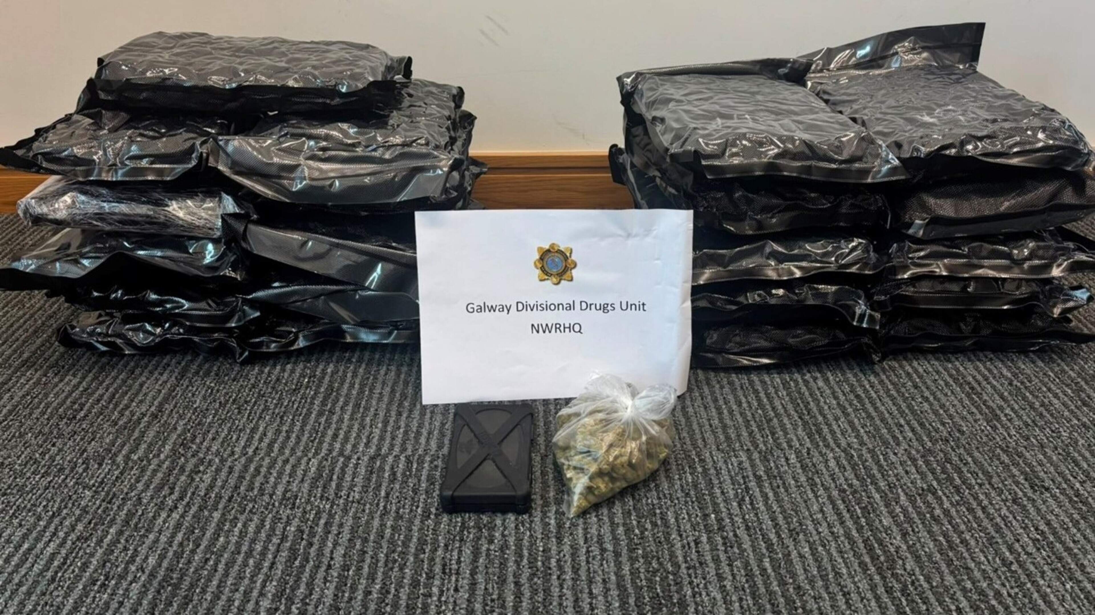 Two men arrested after gardaí in Galway seize €233,000 in cannabis