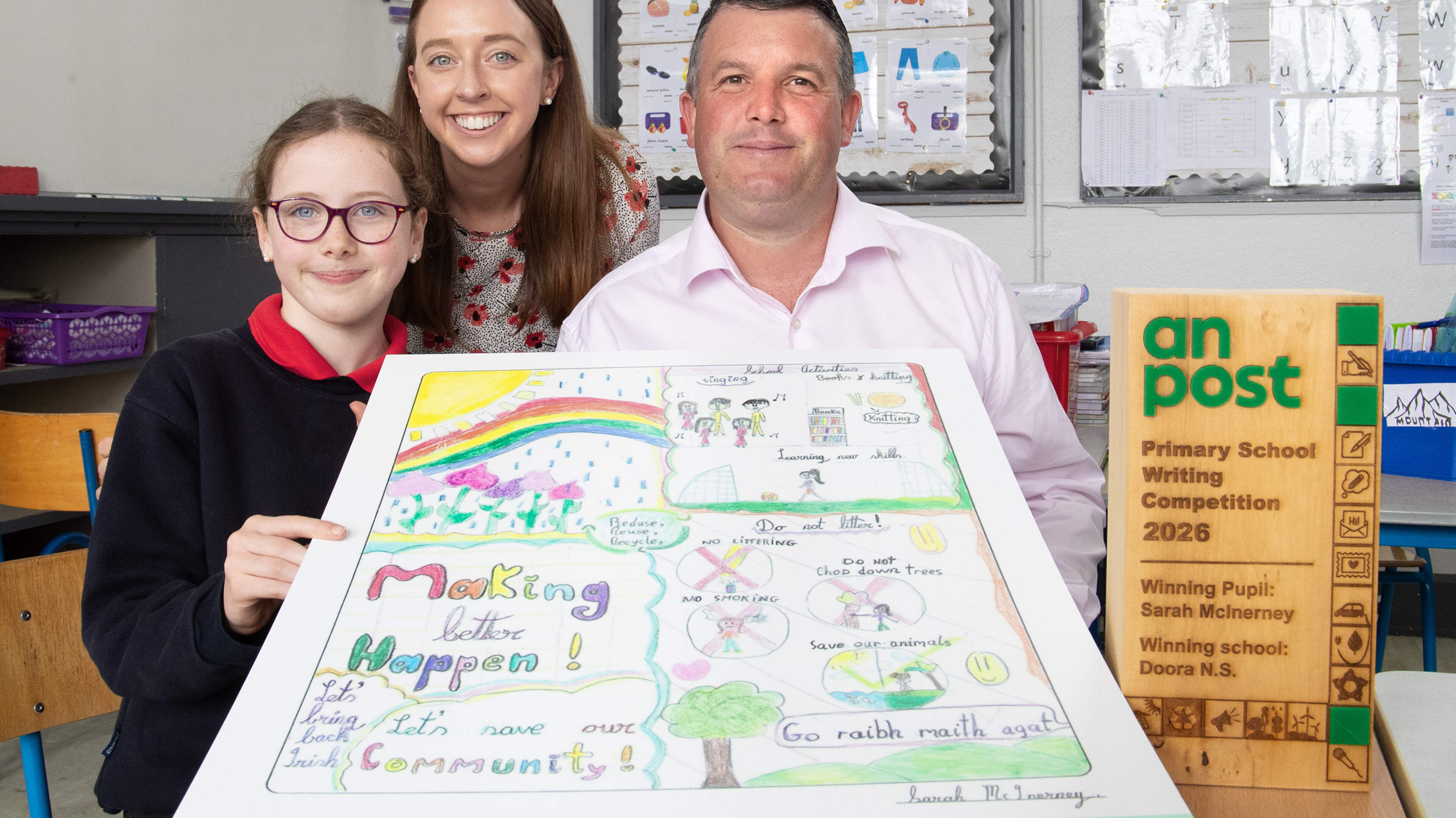 ‘We are incredibly proud of her achievement’ - Clare schoolgirl wins national An Post competition