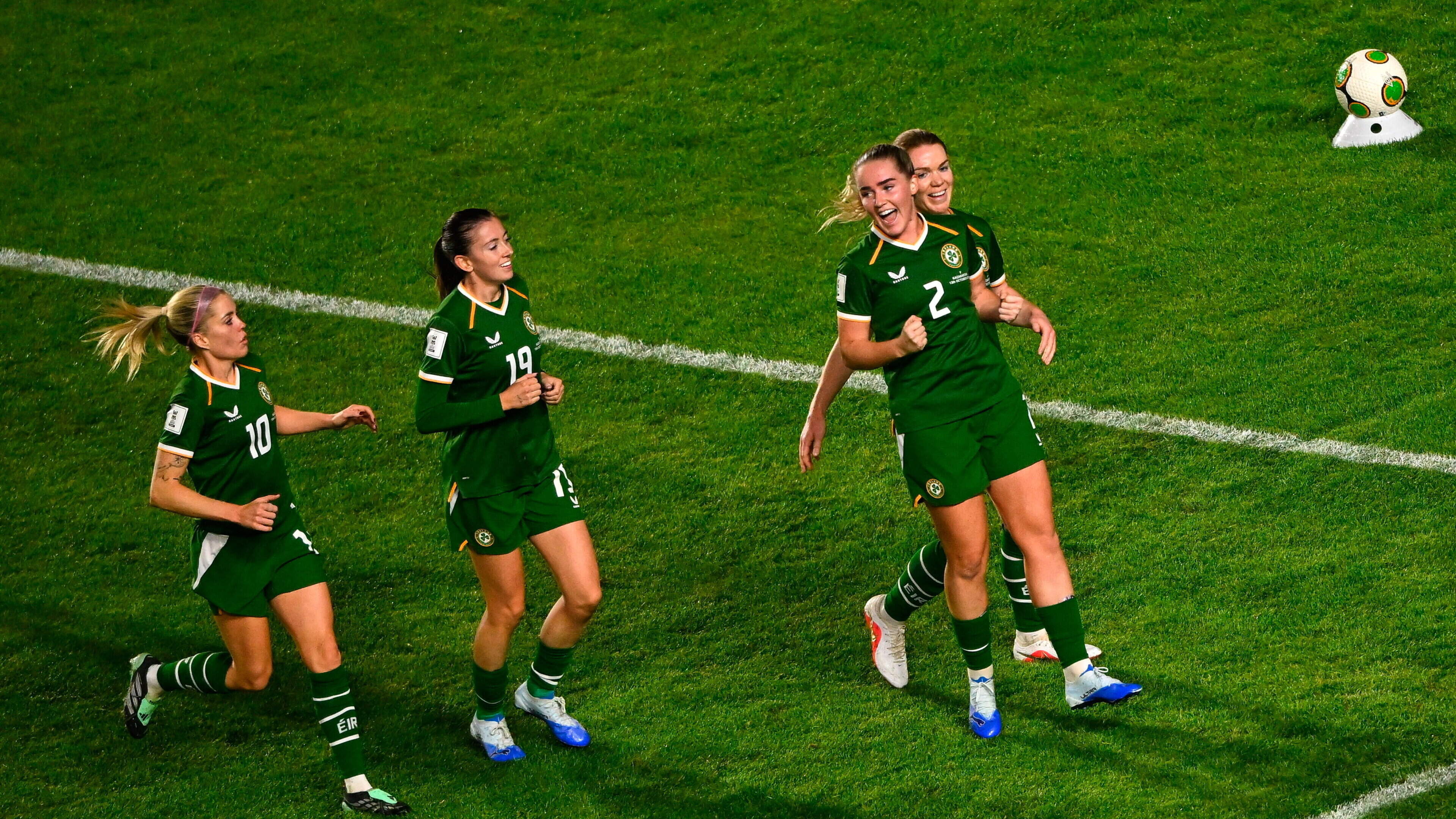 Ireland 4 Kazakhstan 0: Girls In Green cruise to comfortable win  