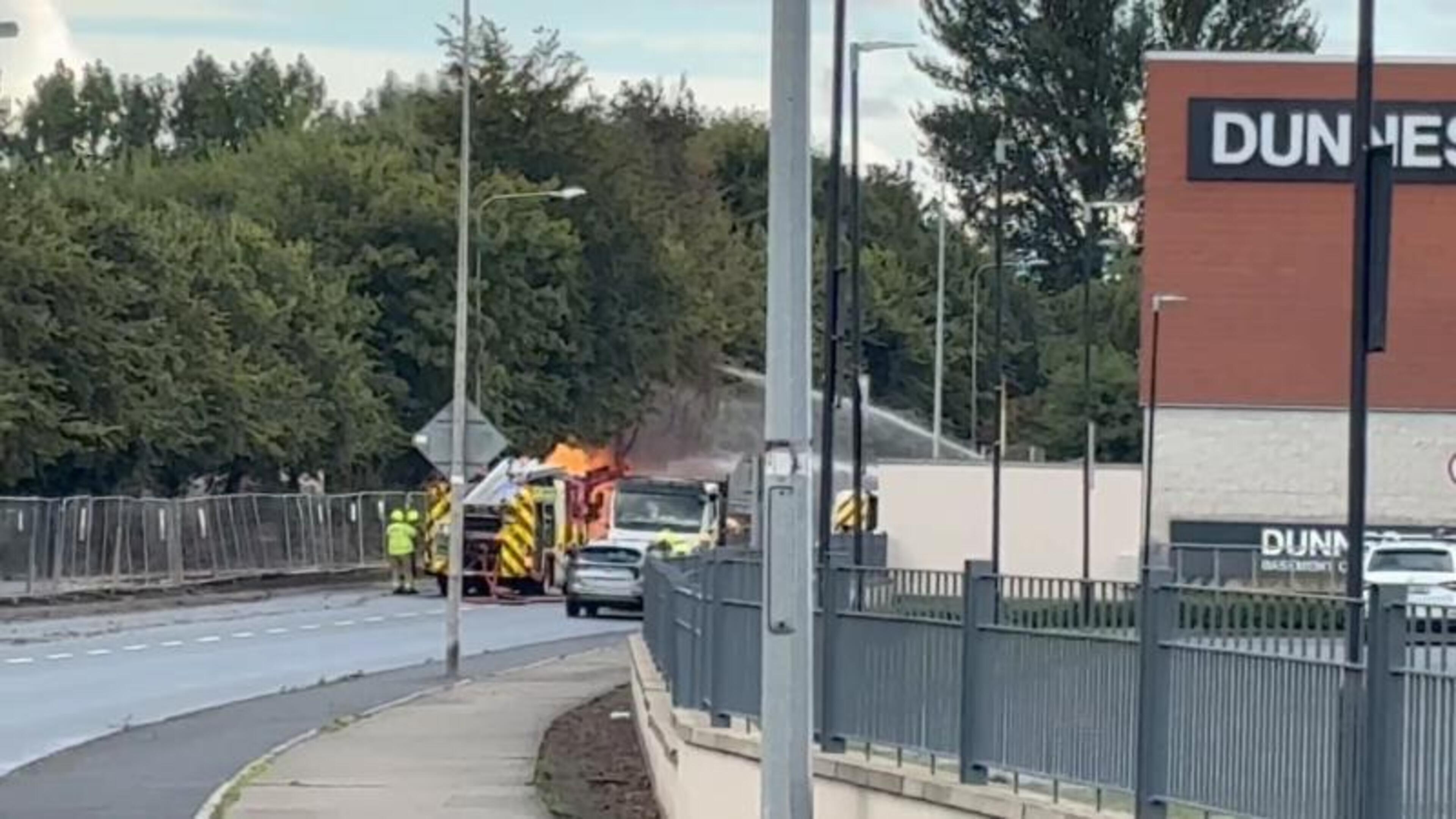 Fire breaks out near new Dundalk stadium with local premises evacuated