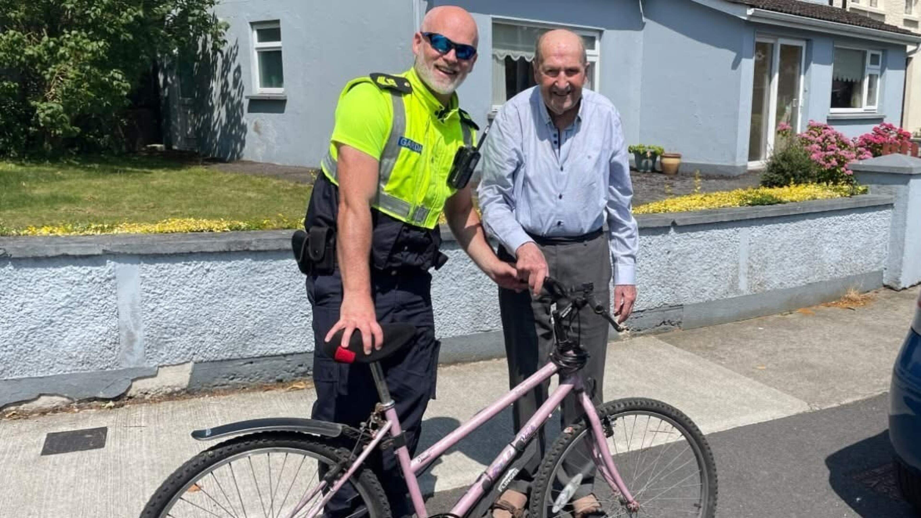 Joy as 90-year-old man reunited with his bike after it was stolen in Kilkenny City