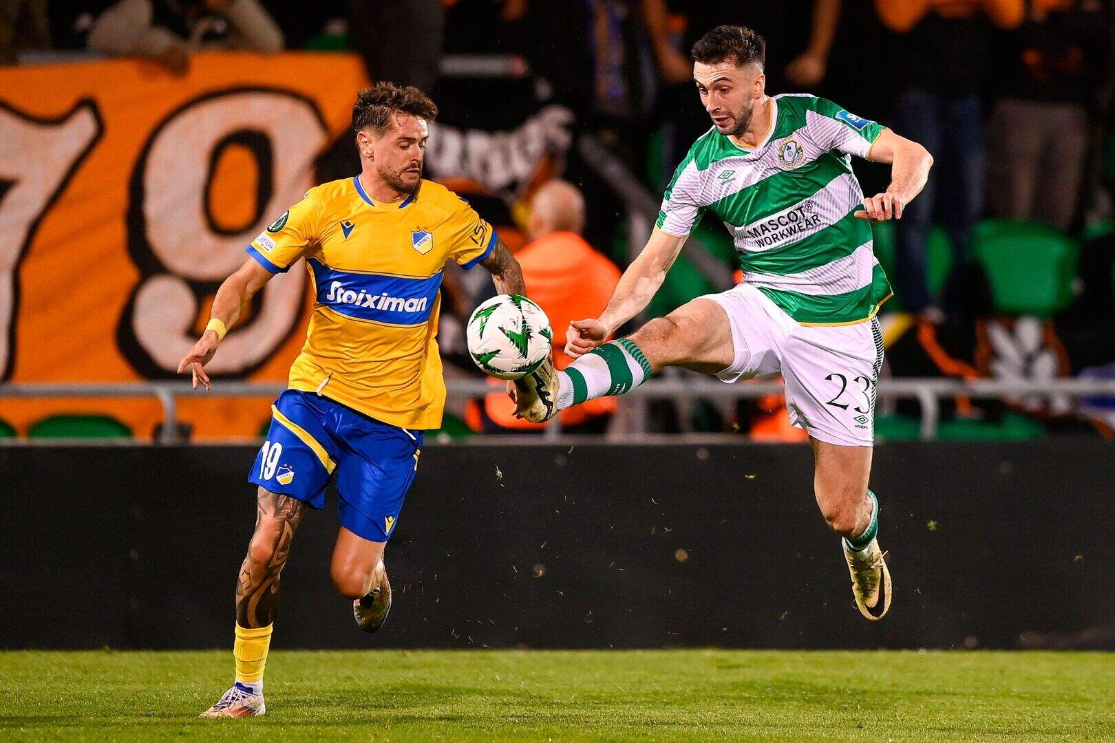 UEFA Conference League Shamrock Rovers v APOEL Nicosia: 10-man Hoops ...