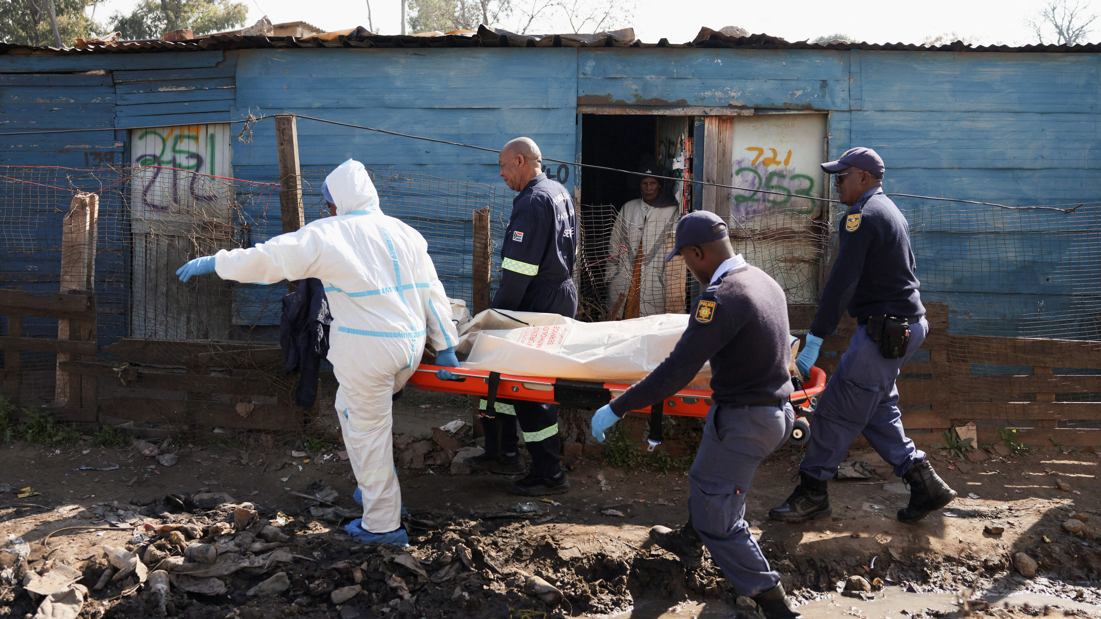 Gunmen kill 12 and injure nine people in South Africa shooti