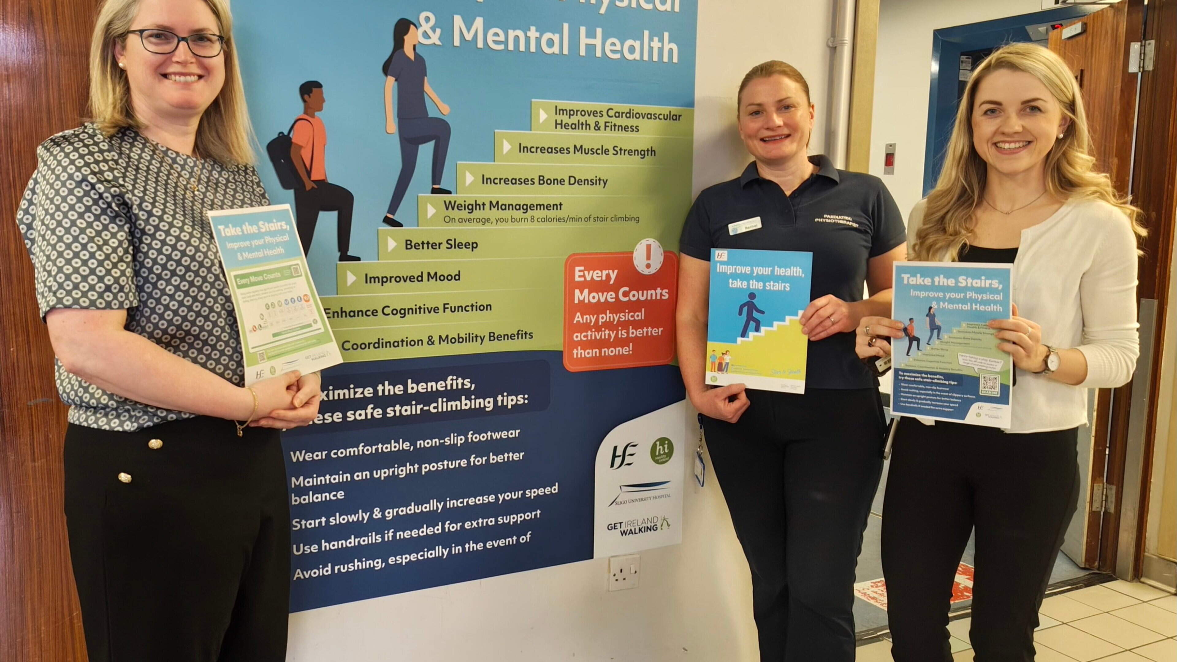 Take the stairs instead of the lift urges Sligo University Hospital