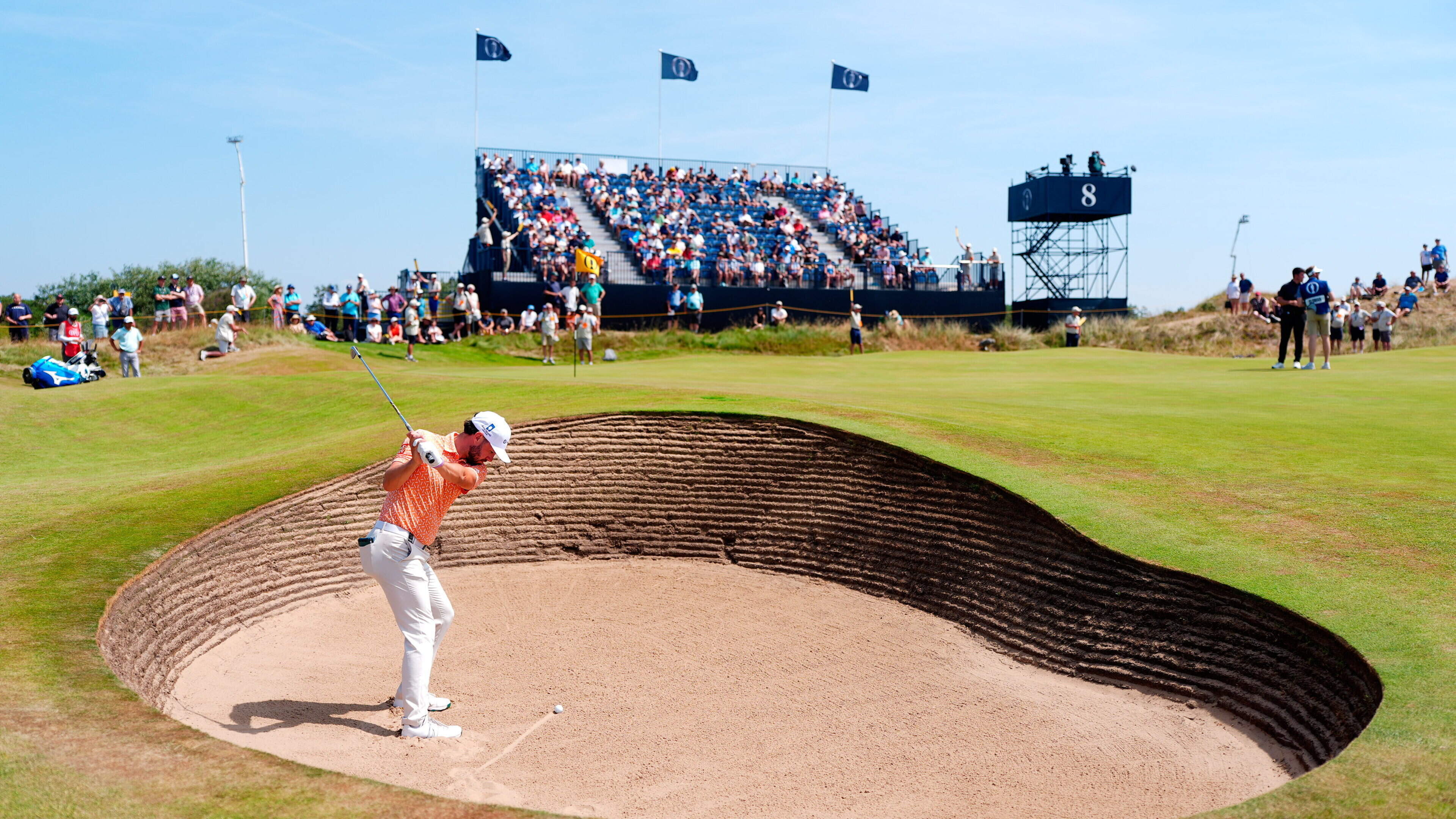 The Open Day One: Rory McIlroy tees off in his opening round at Royal Birkdale