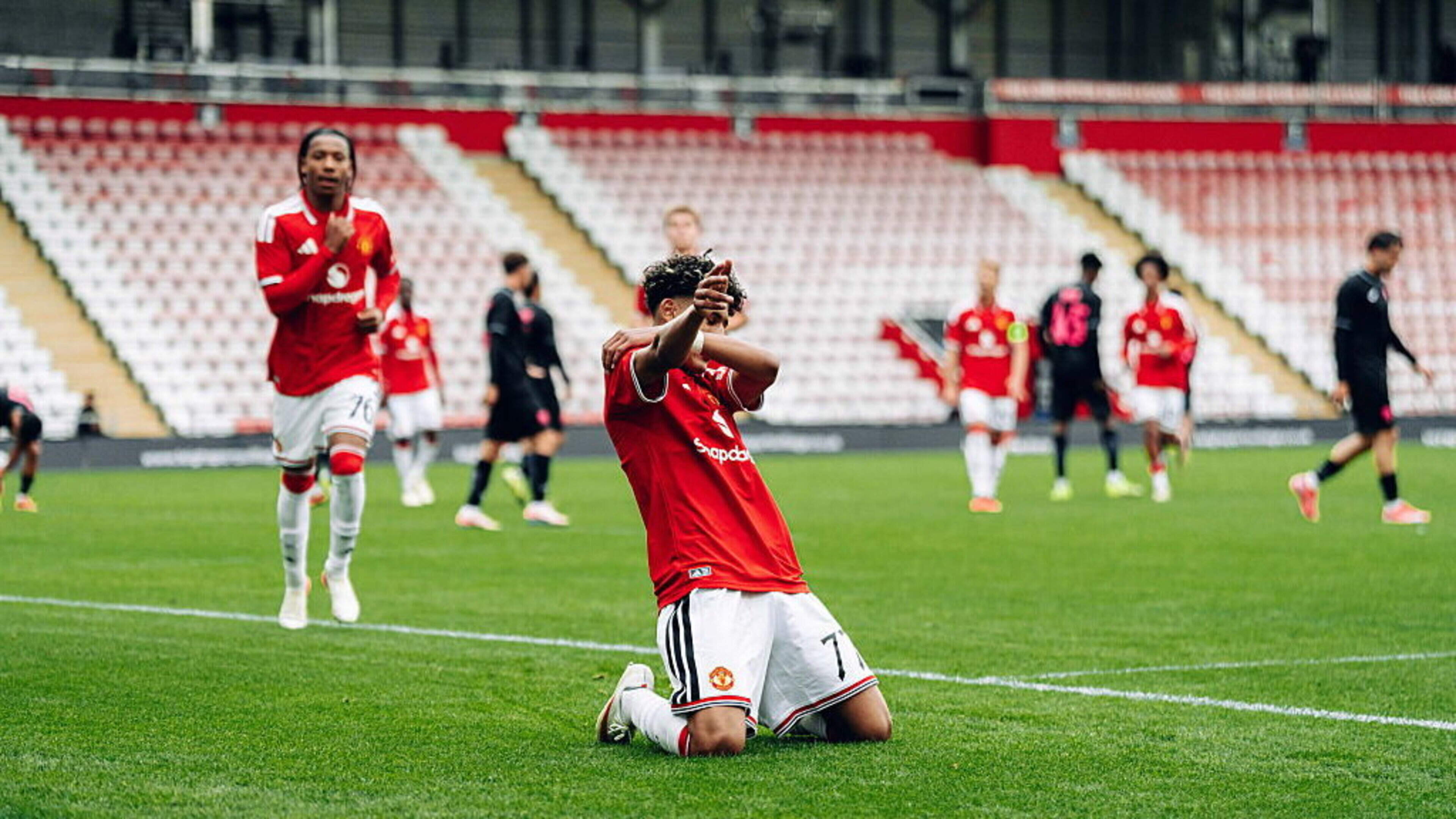 Irish-qualified teen scores hat-trick for Man United on Uefa Youth League debut
