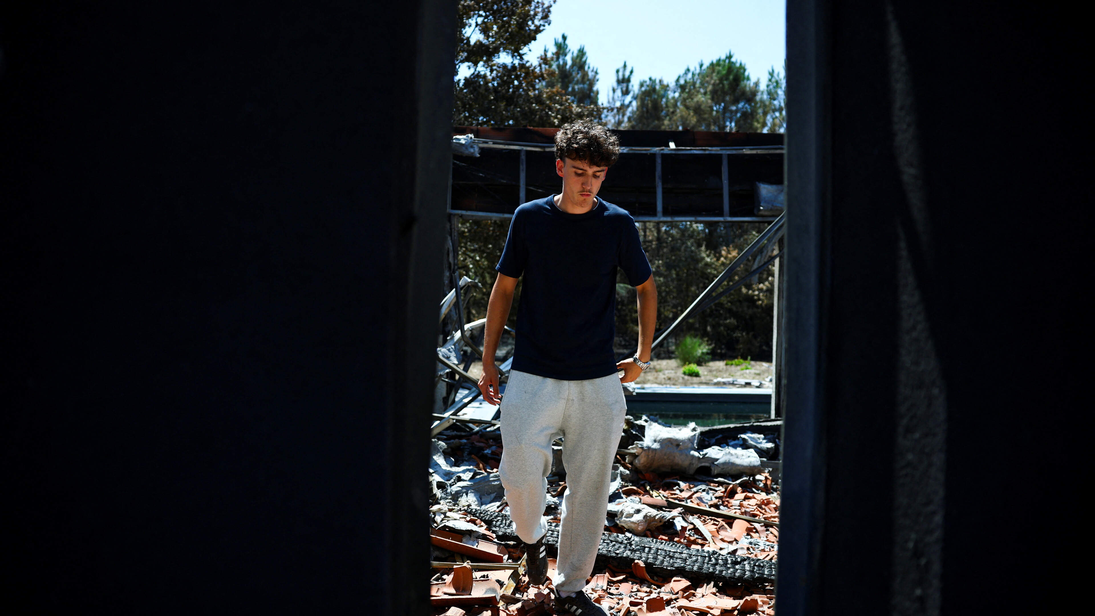 ‘There's nothing left’: French wildfire survivors return to burnt homes