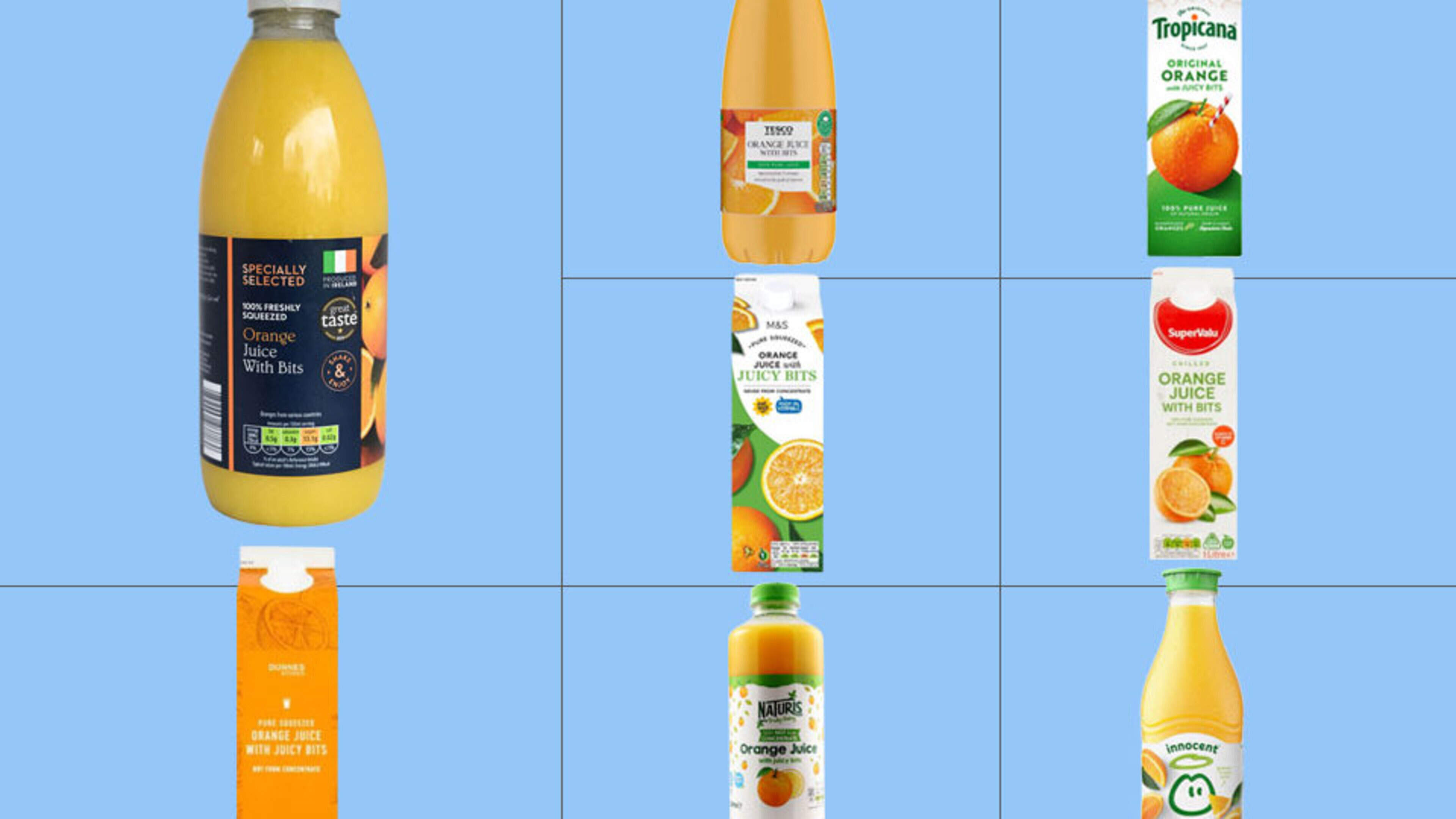 The supermarket orange juice taste test: ‘It has better, more distinctive flavour than most of the others and is good value’