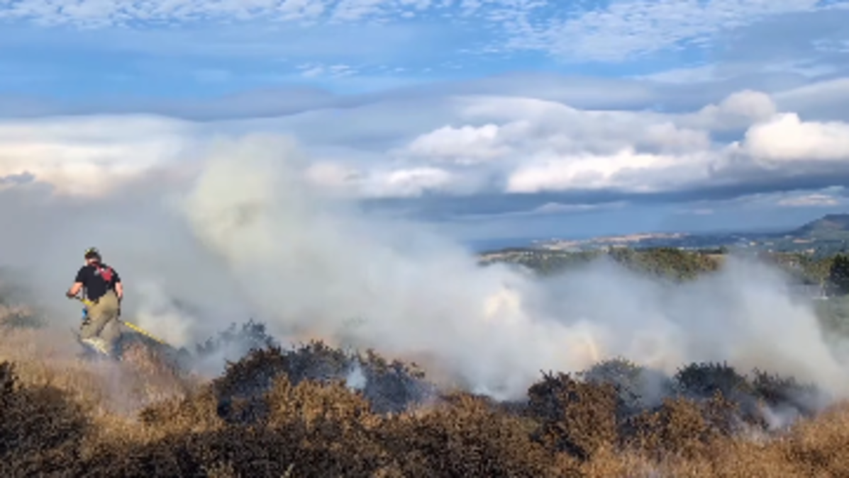 Multiple units from Dublin Fire Brigade respond to gorse fire in Dublin Mountains