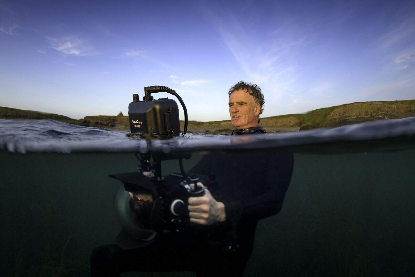 Underwater cameraman Ken O’Sullivan: ‘We found basking sharks in ...