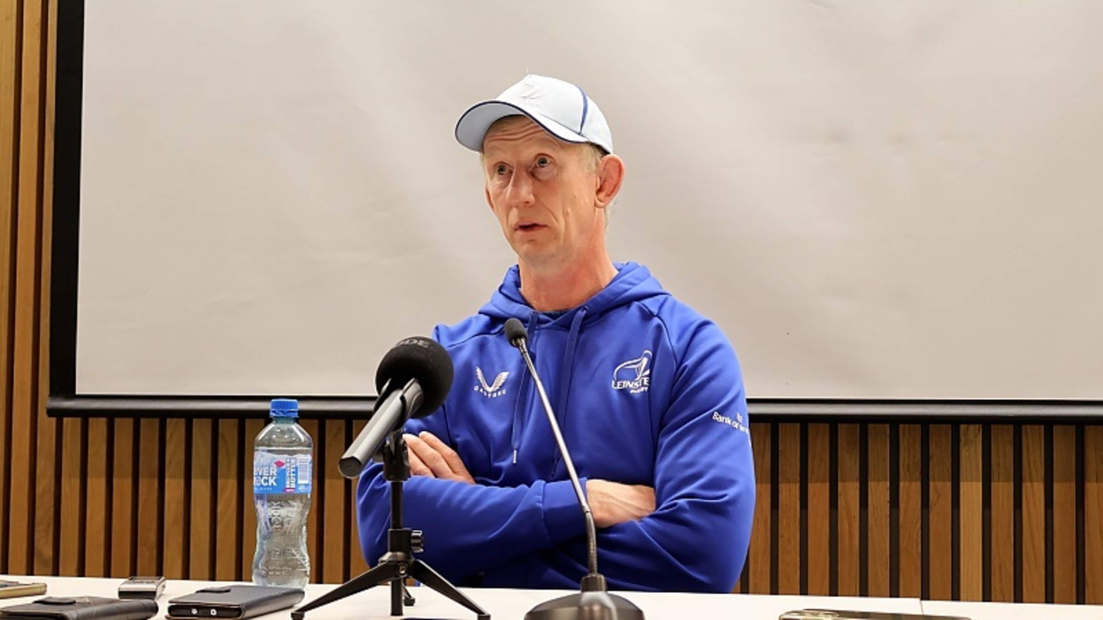 Leo Cullen speaking after Leinster v Ulster