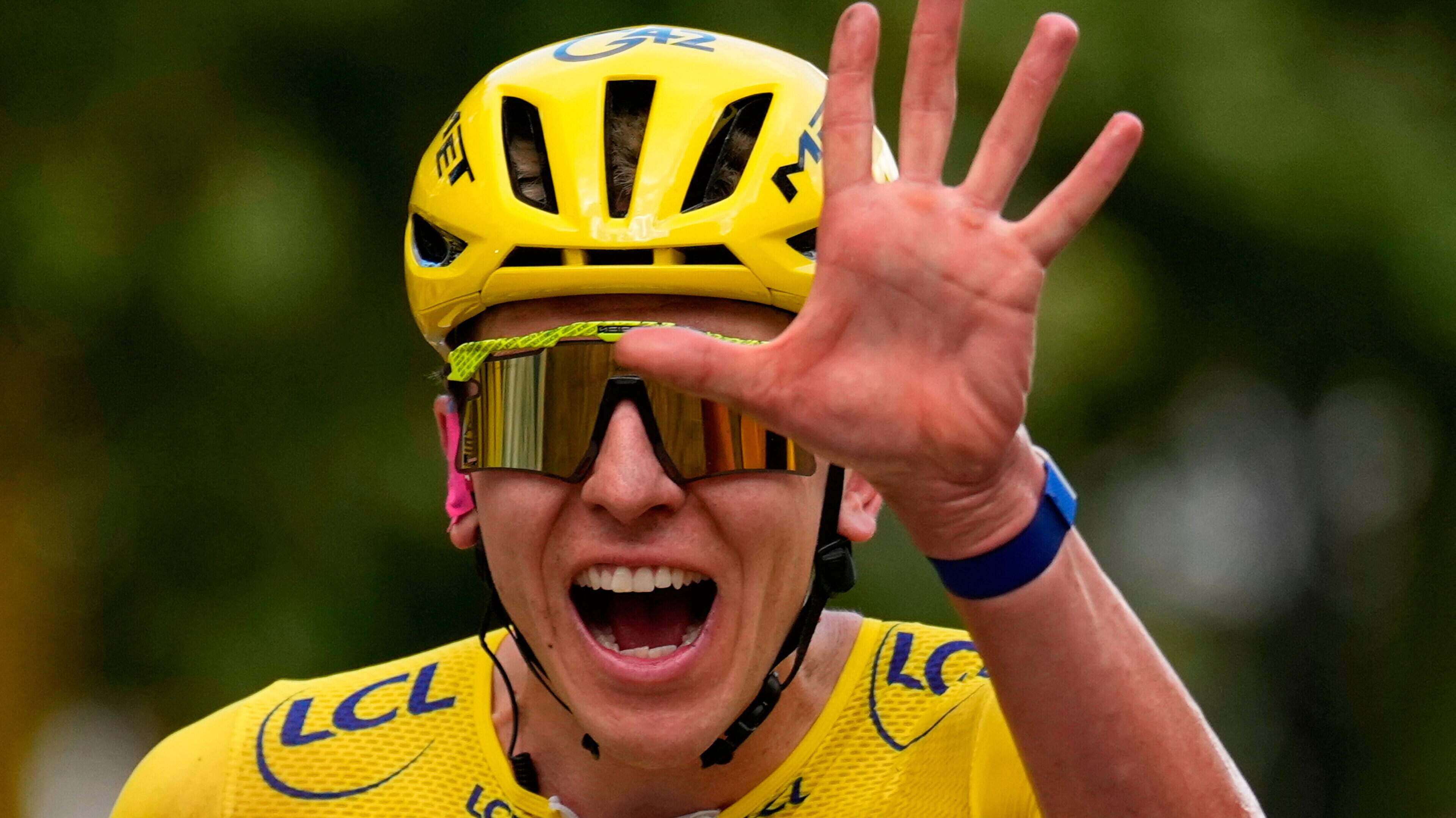 ‘Wouldn’t even write in a storybook’ – Tadej Pogacar seals record-equalling fifth Tour de France as Mathieu van der Poel wins