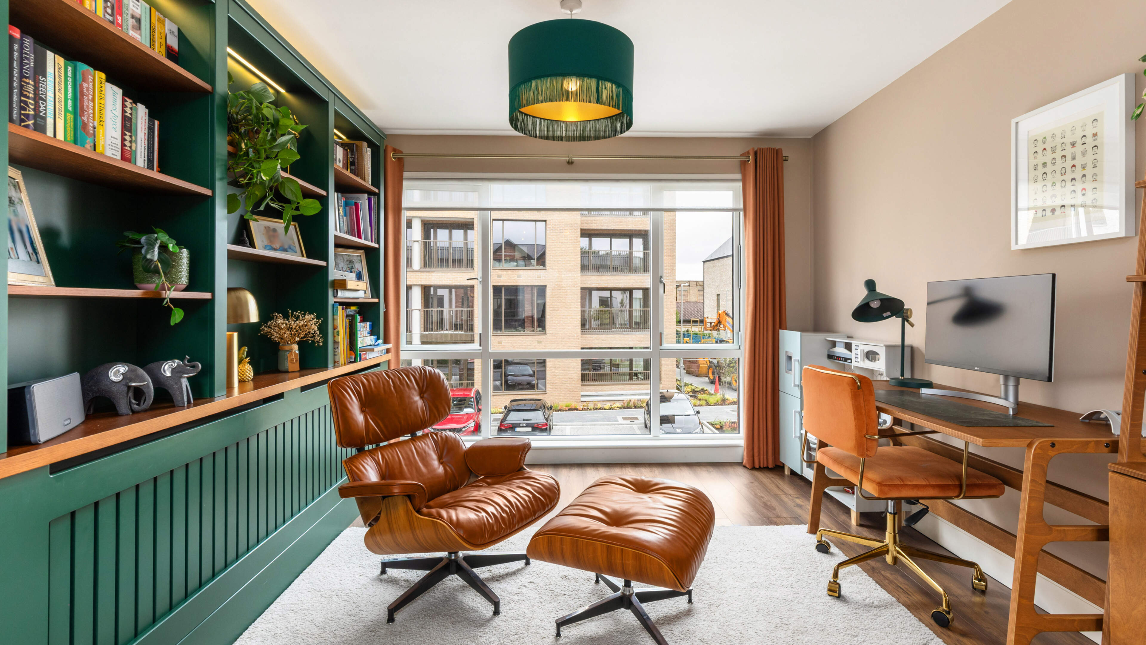 Mid-century furniture and bright colours for a modern three-storey terraced home in Glasnevin
