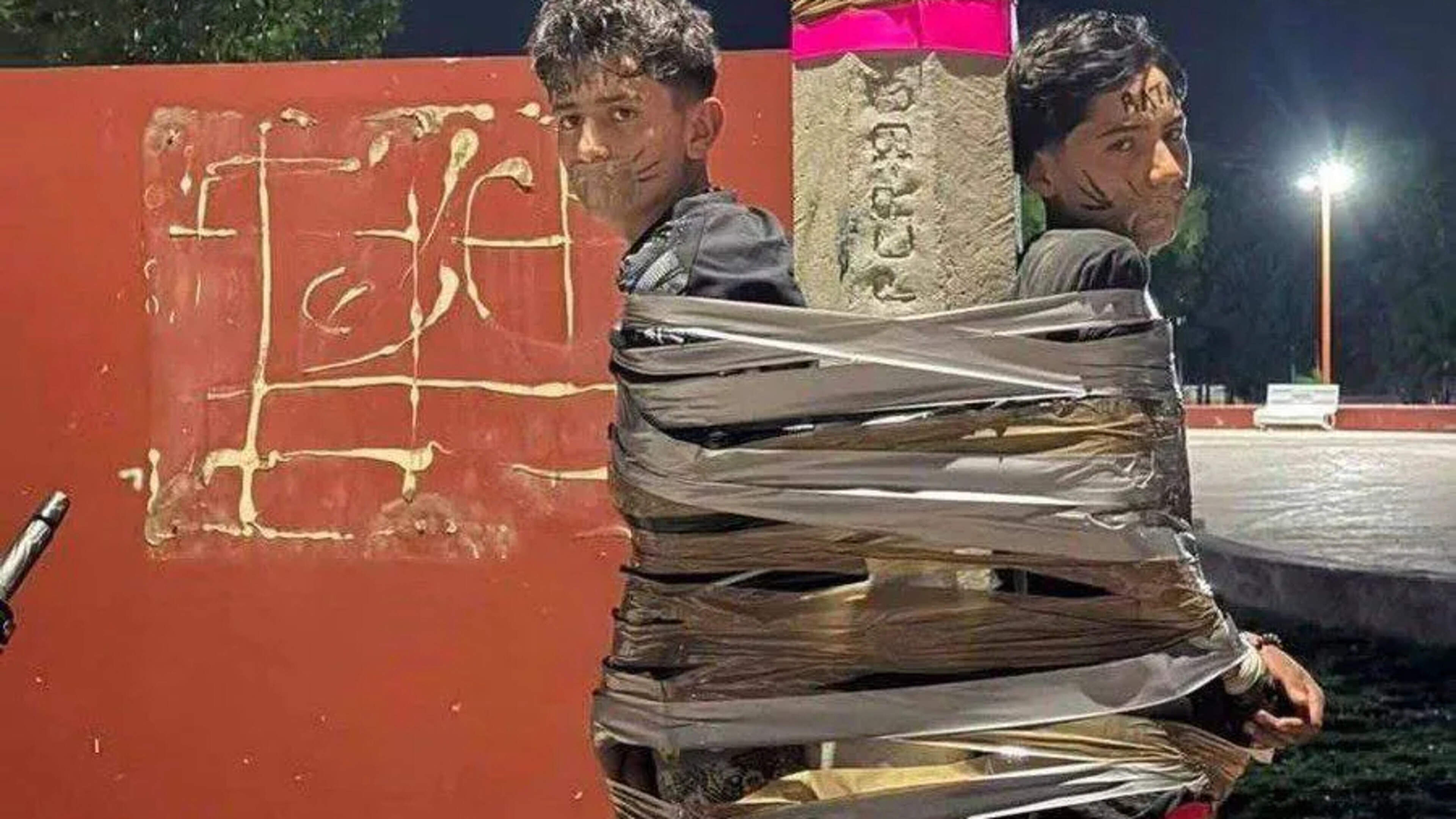 ‘Mexican Batman’ hunts down bike thieves and tapes them to lamp posts