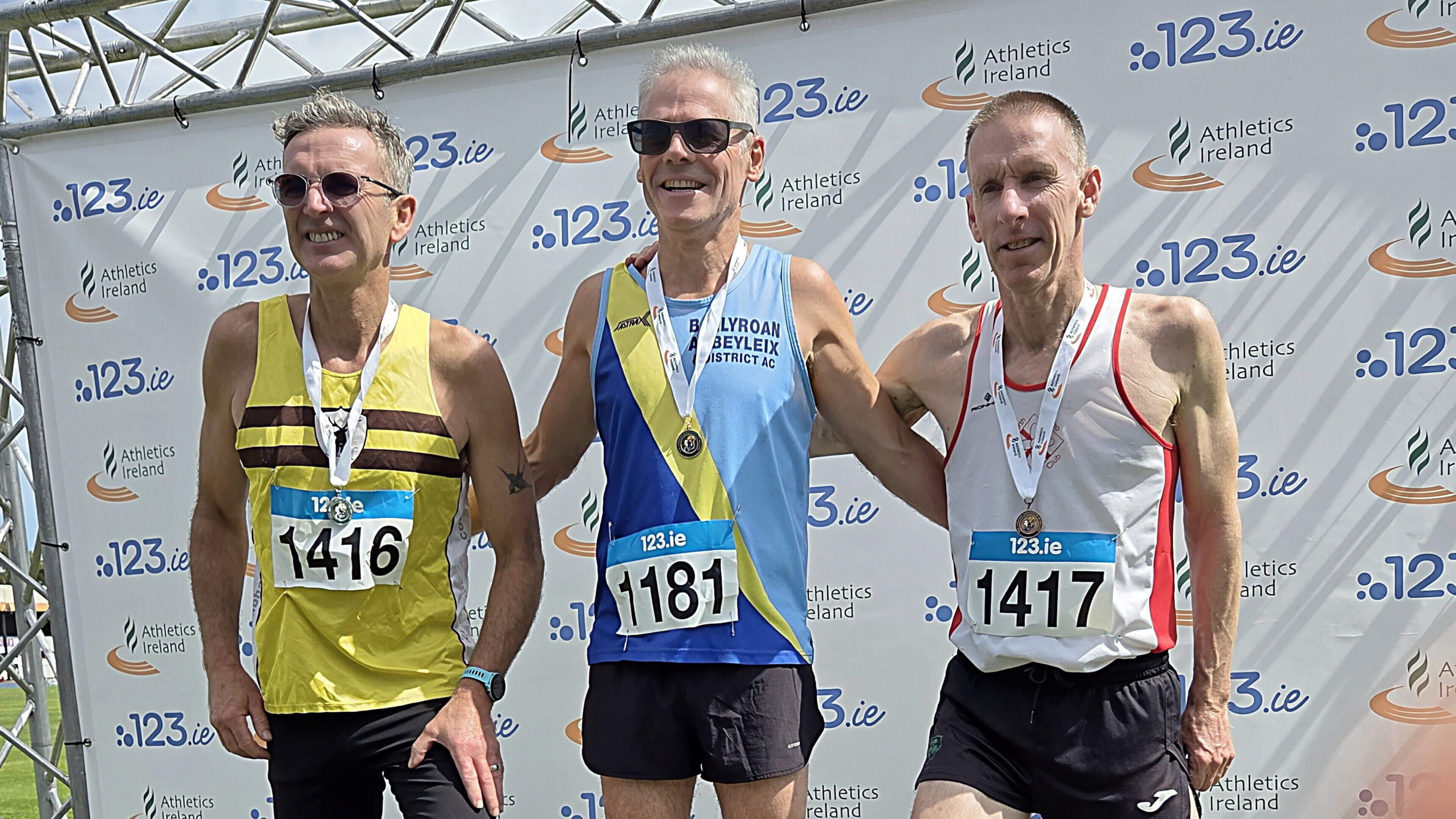 North Sligo AC celebrate double podium at National Masters Track and Field Championships